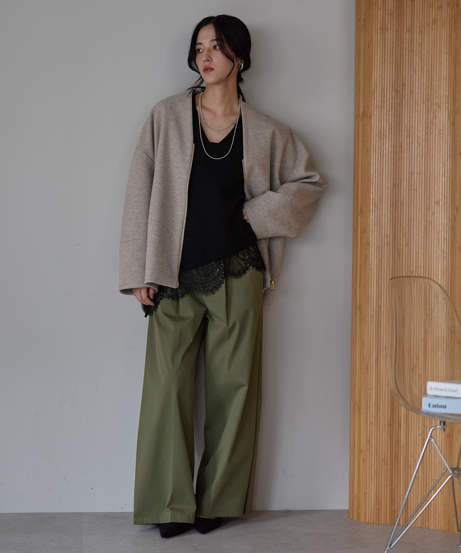 model：161cm
着用サイズ：FREE