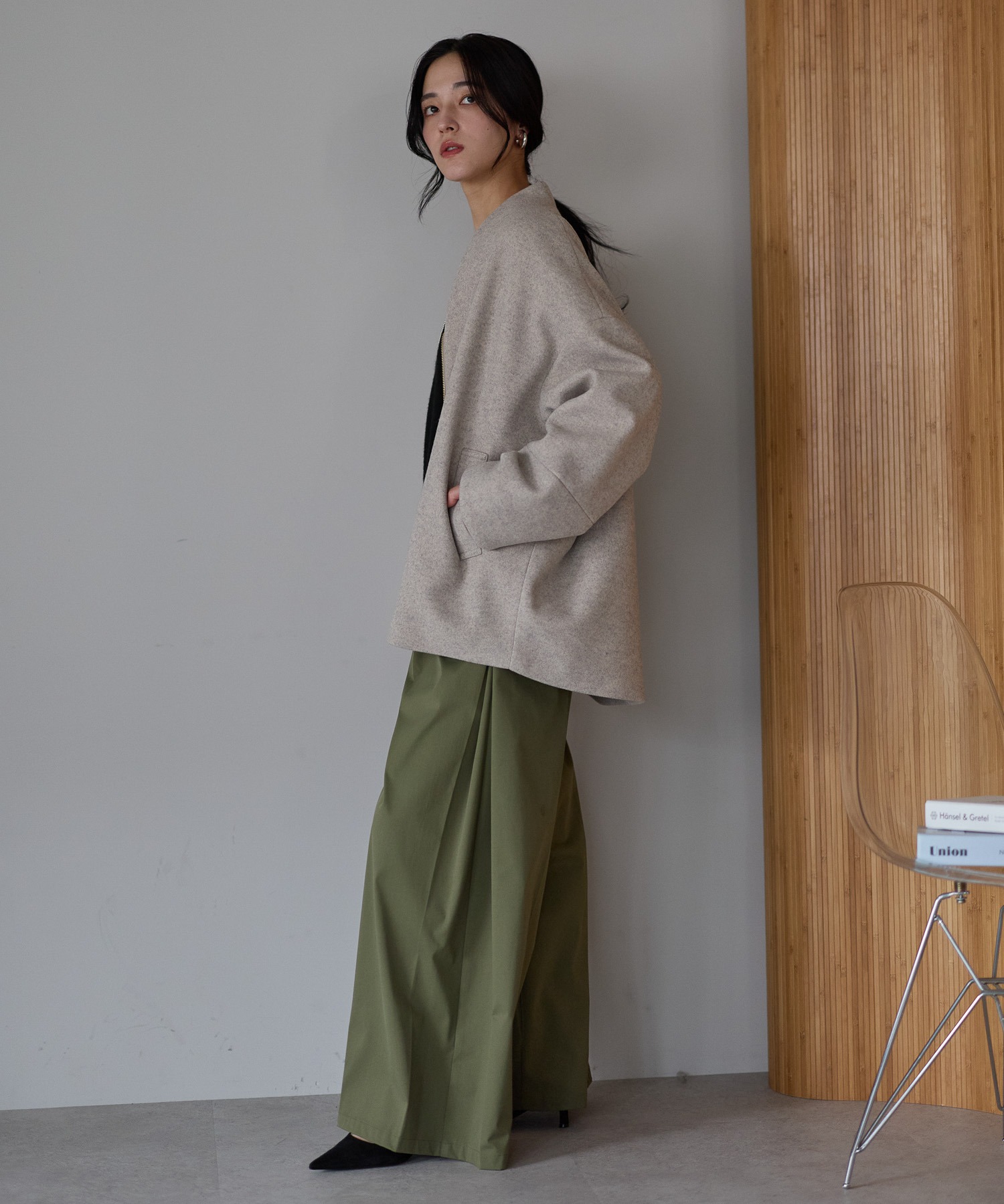 model：161cm
着用サイズ：FREE