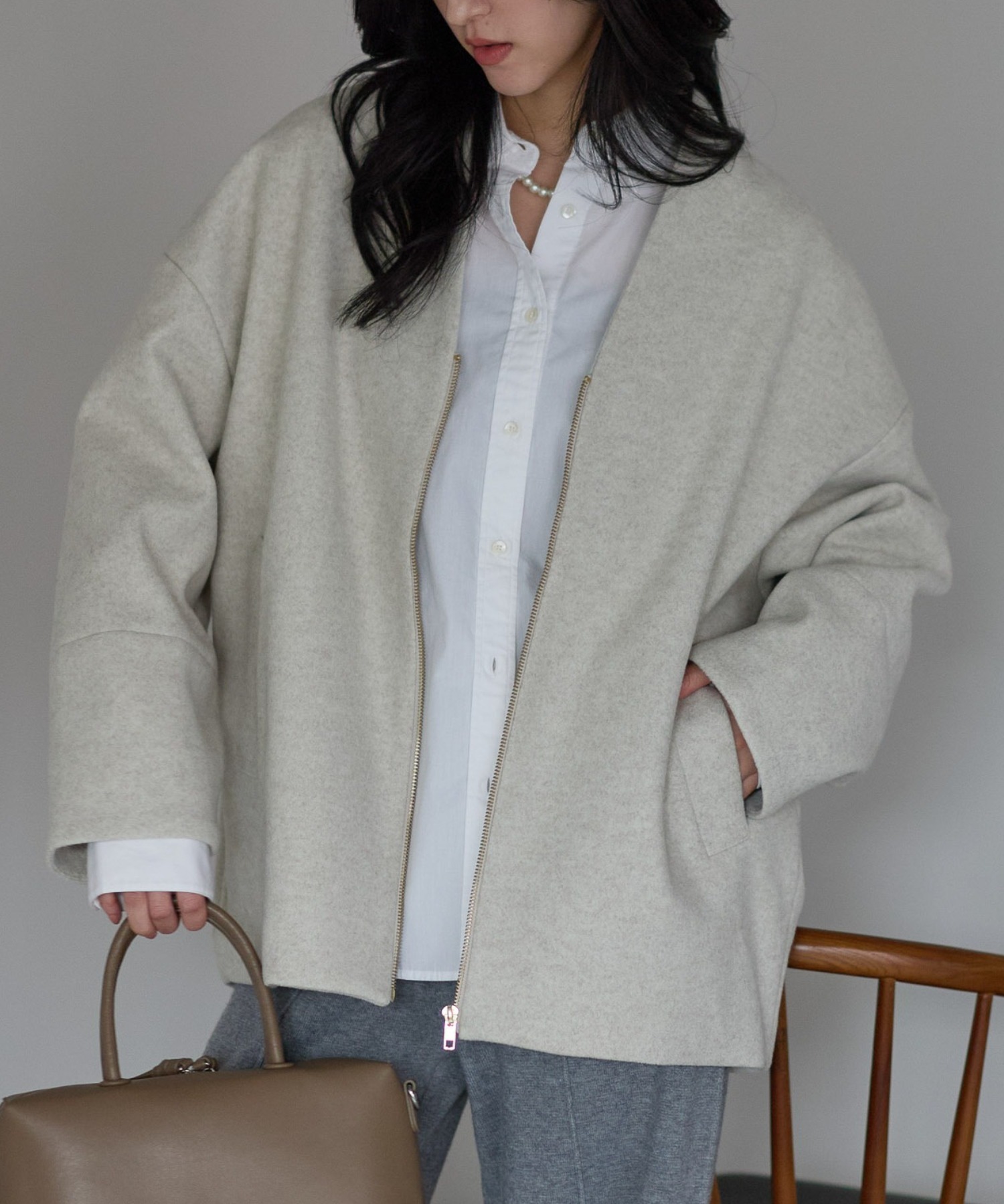 model：161cm
着用サイズ：FREE