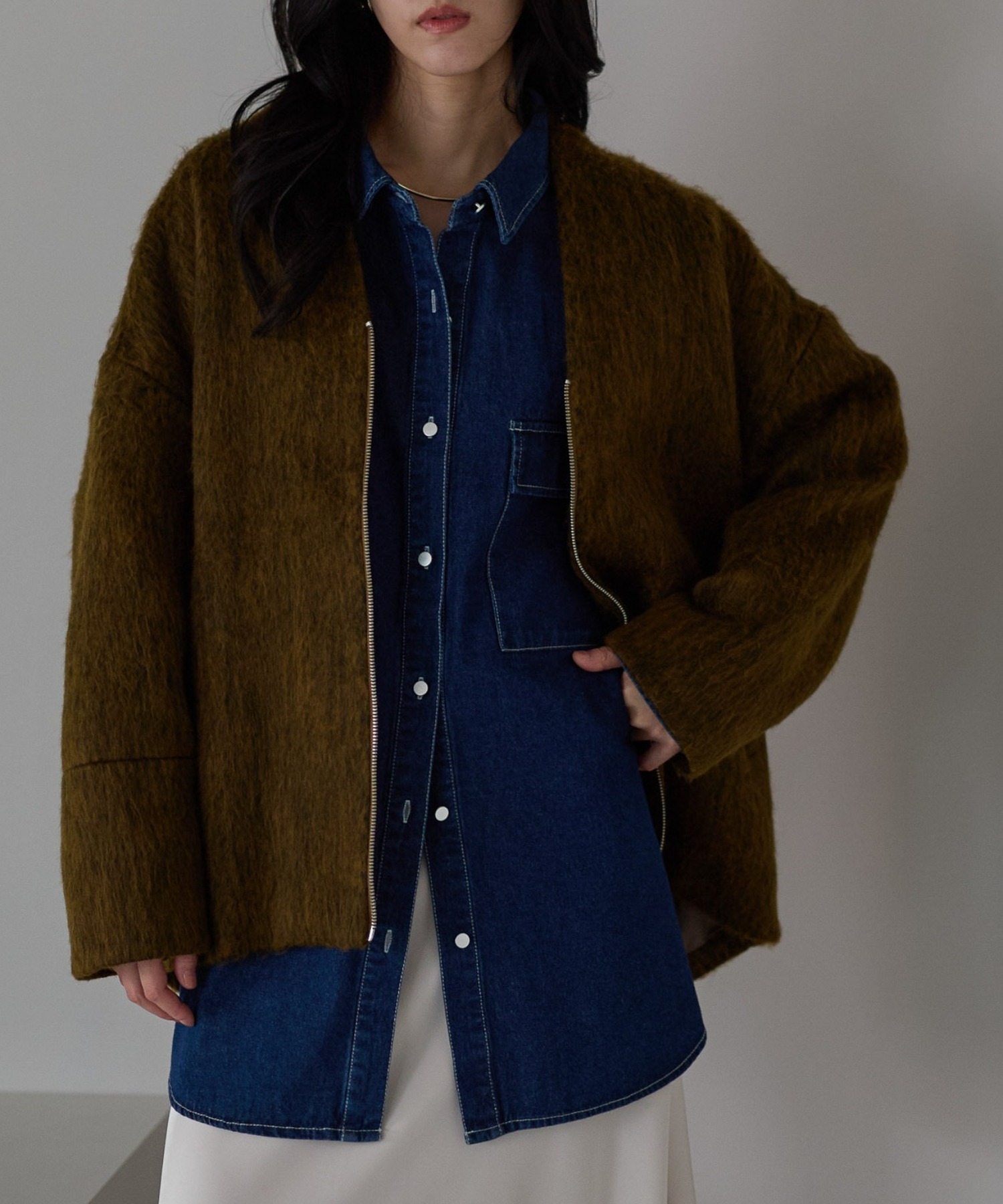 model：161cm
着用サイズ：FREE