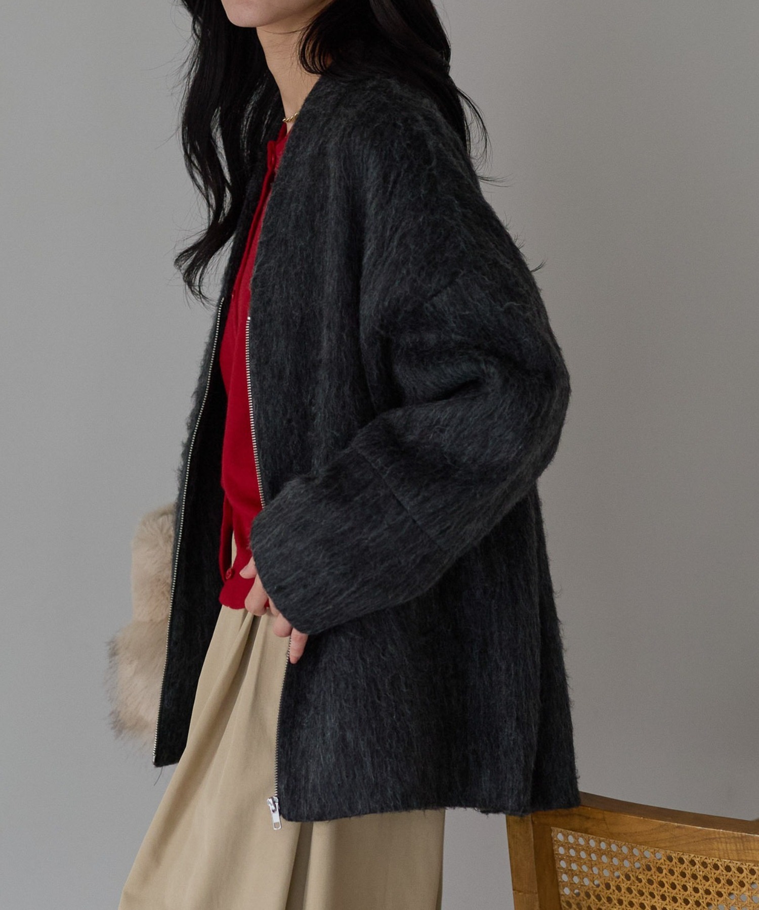model：161cm
着用サイズ：FREE