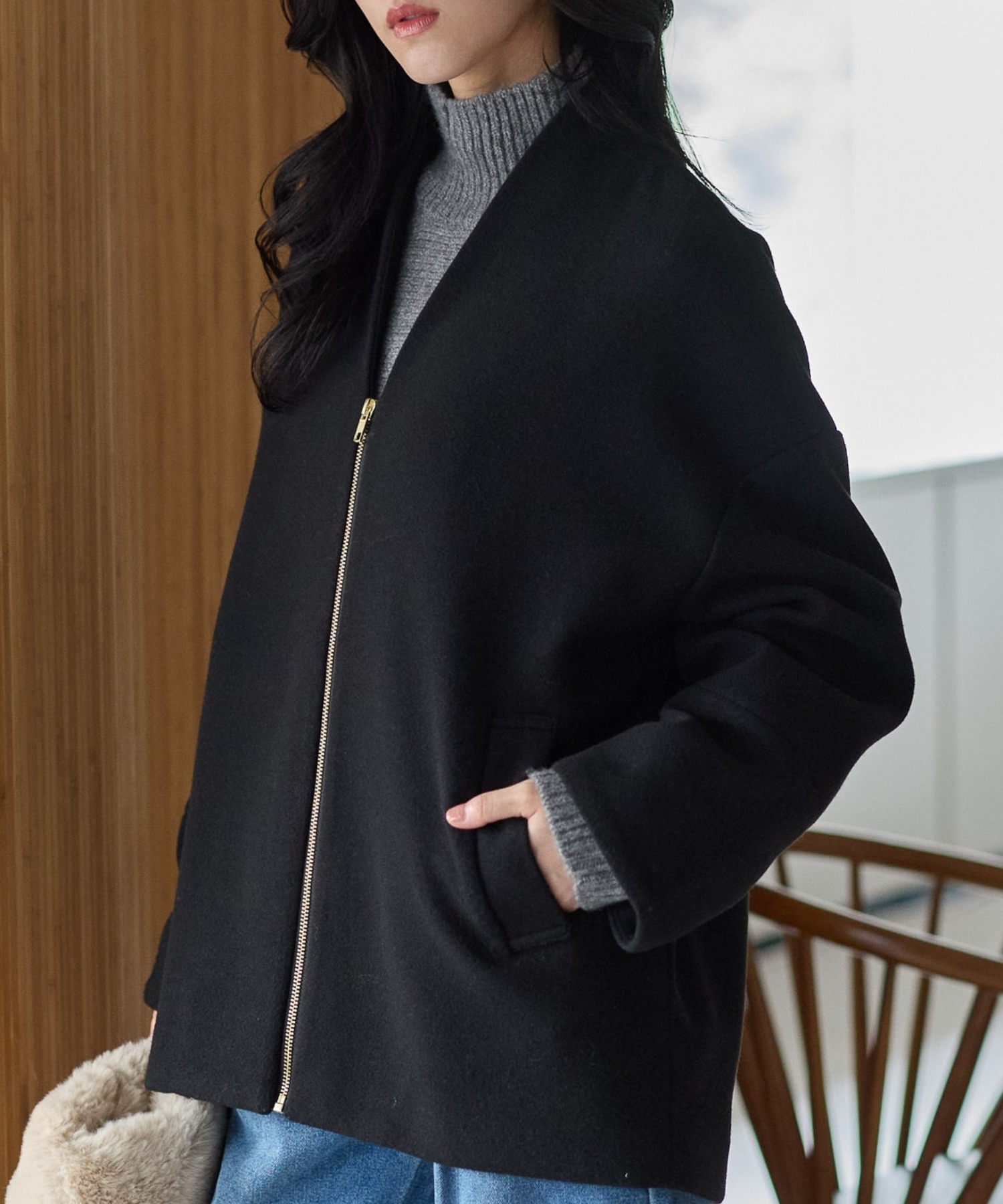 model：161cm
着用サイズ：FREE