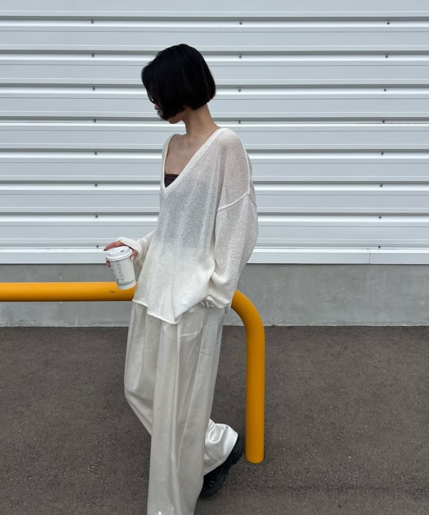 model：H163 着用サイズ：FREE