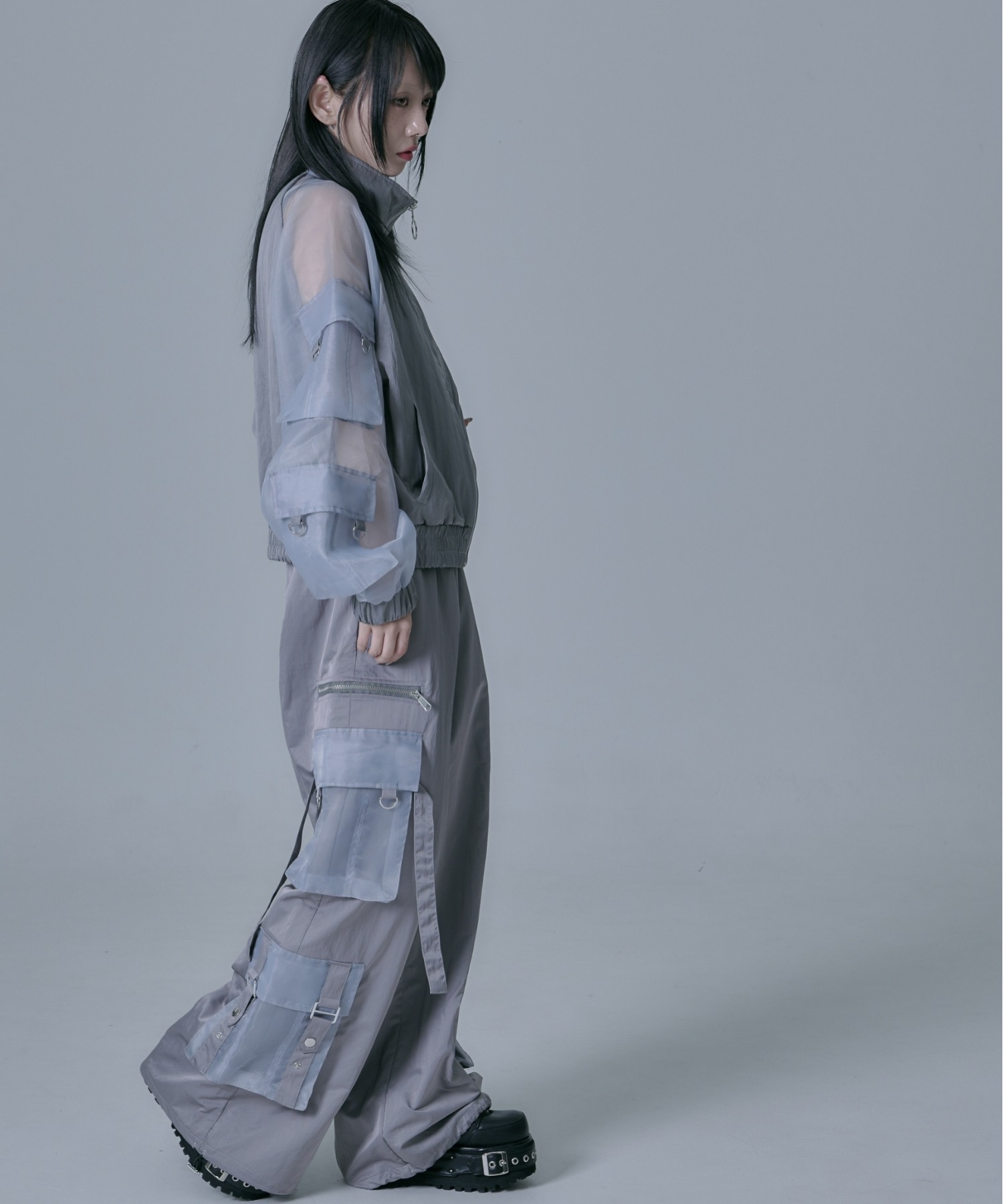 REFLEM/レフレム』シアーアームナイロントラックジャケット