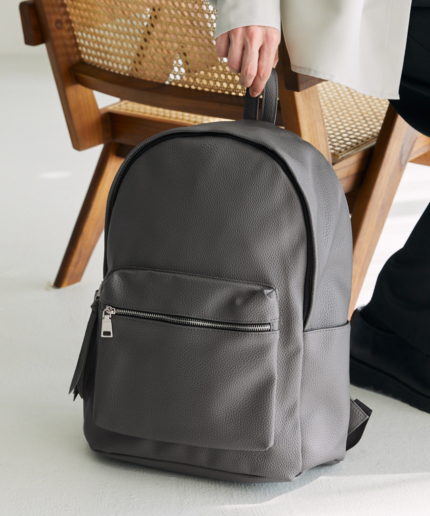 BASIC NEOLEATHER BACKPACK/PUレザーバッグパック MONO-MART│MONO ...