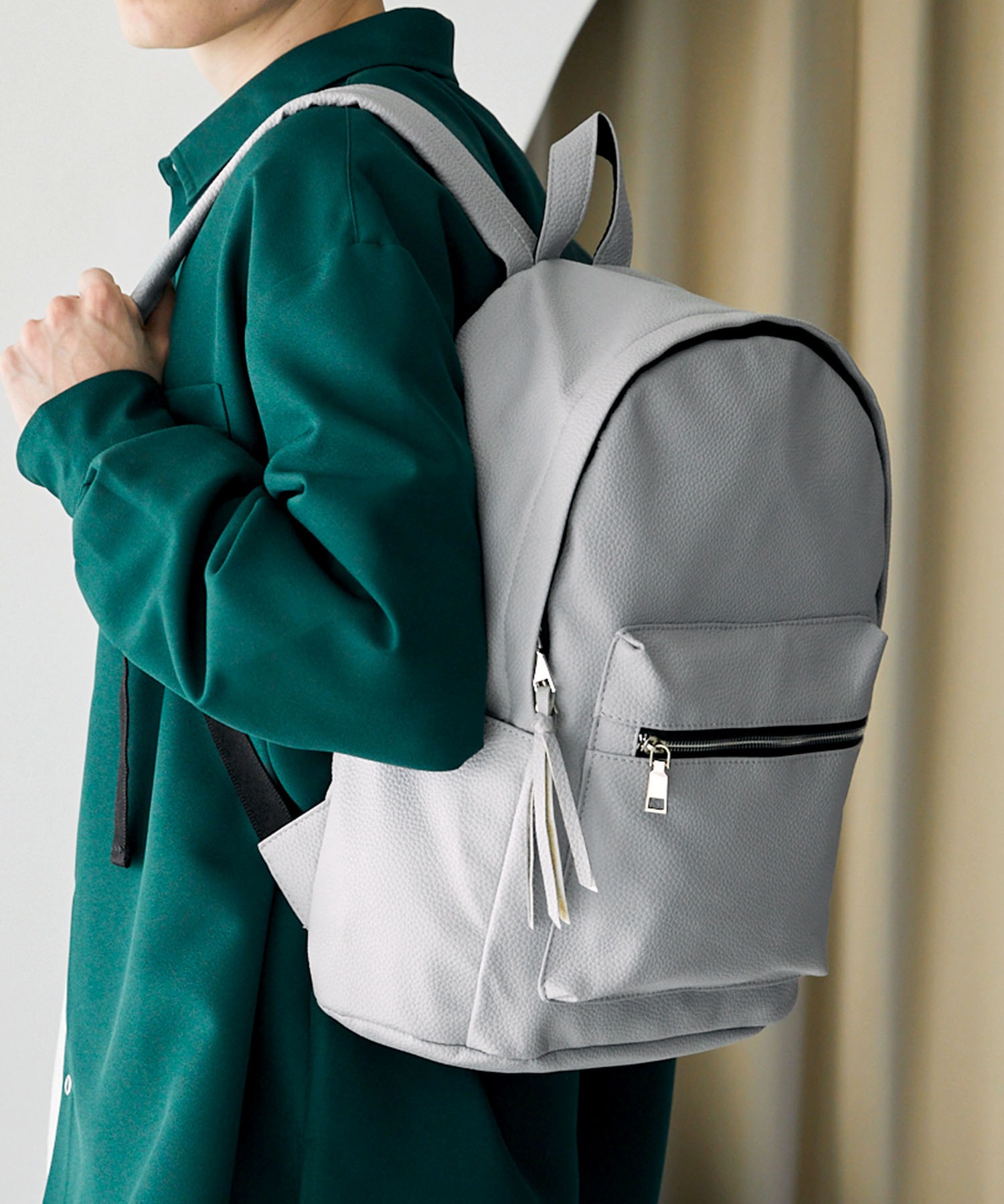 BASIC NEOLEATHER BACKPACK/PUレザーバッグパック - バッグ