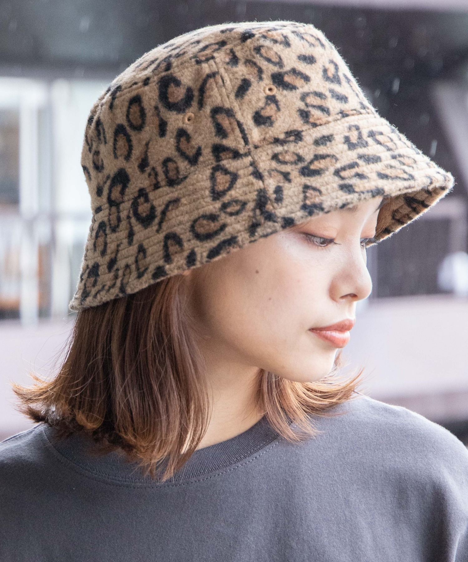 Wego 起毛アニマルバケットハット