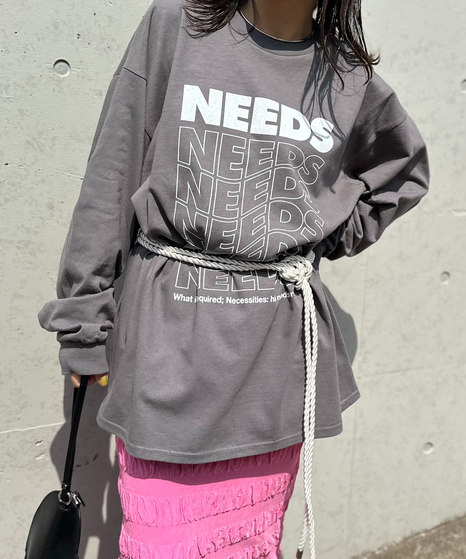 model:154cm 着用サイズ:XL