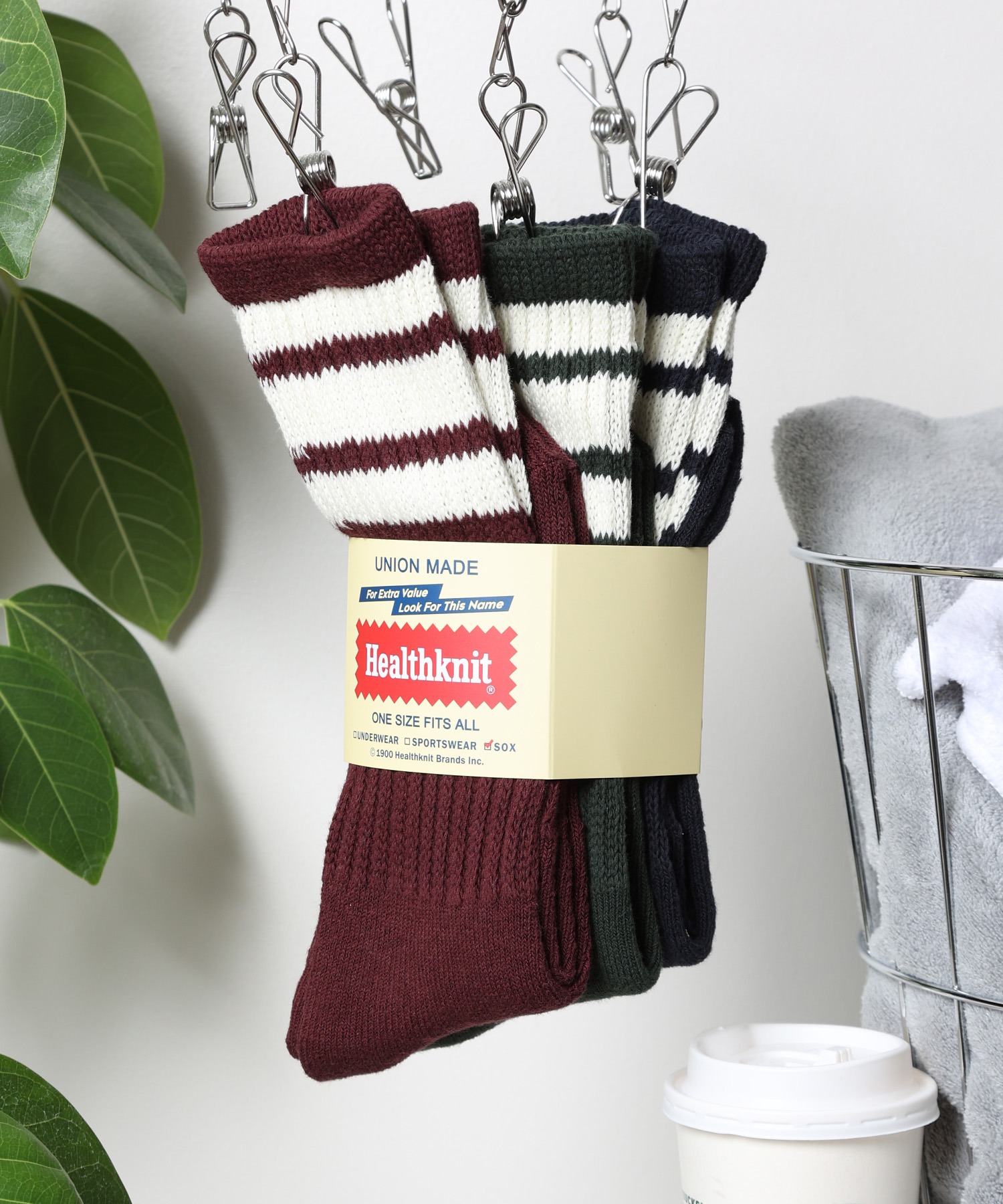 Healthknit/ヘルスニット】3足セットヘビーウェイトロングソックス