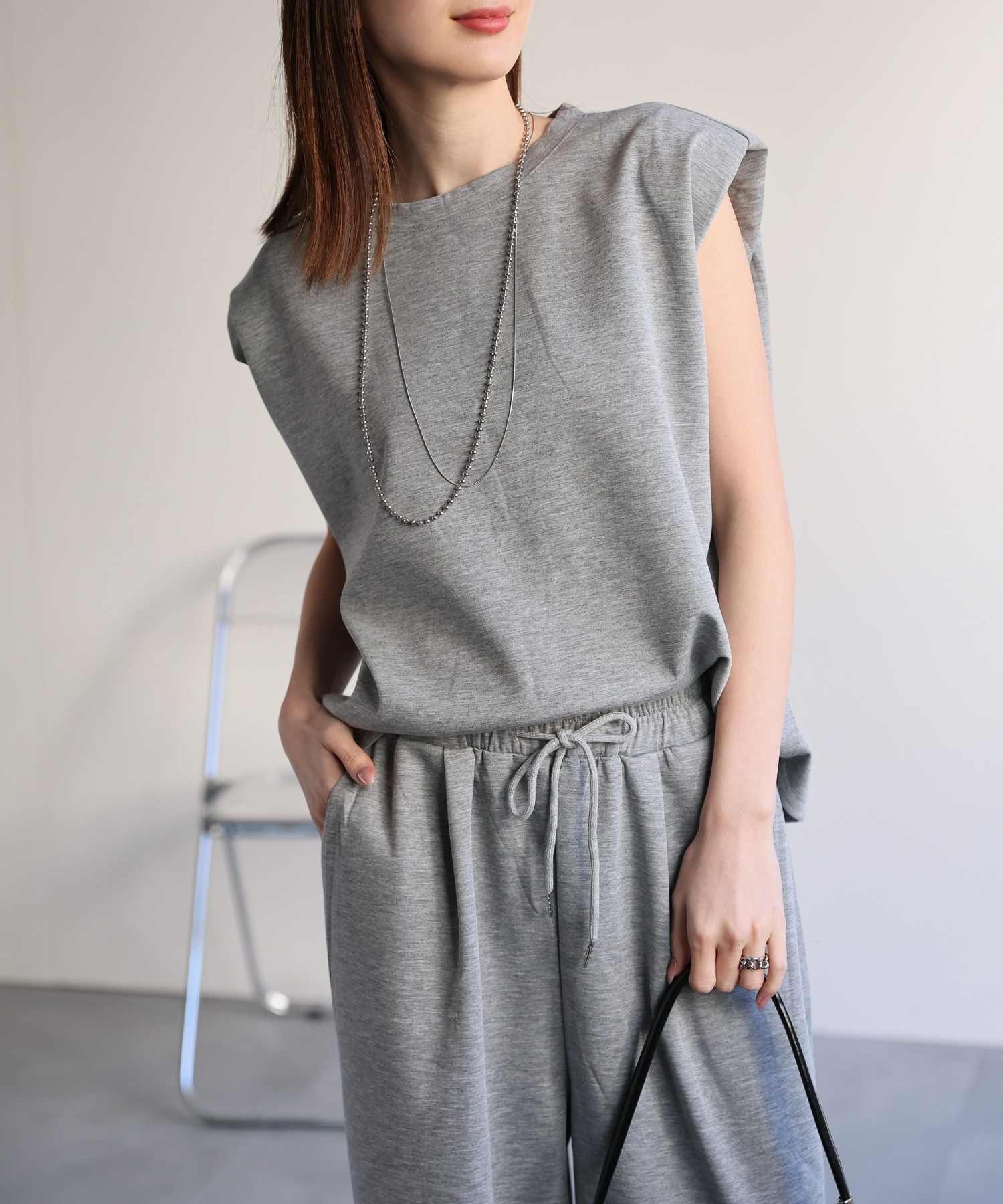 model:162cm 着用サイズ:F