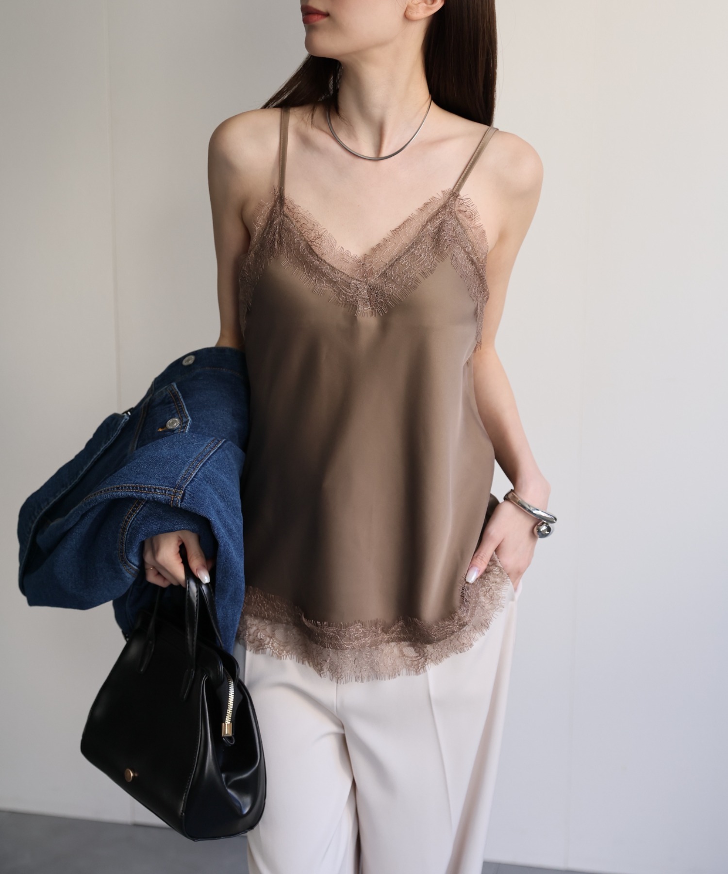 model：162cm 着用サイズ：F