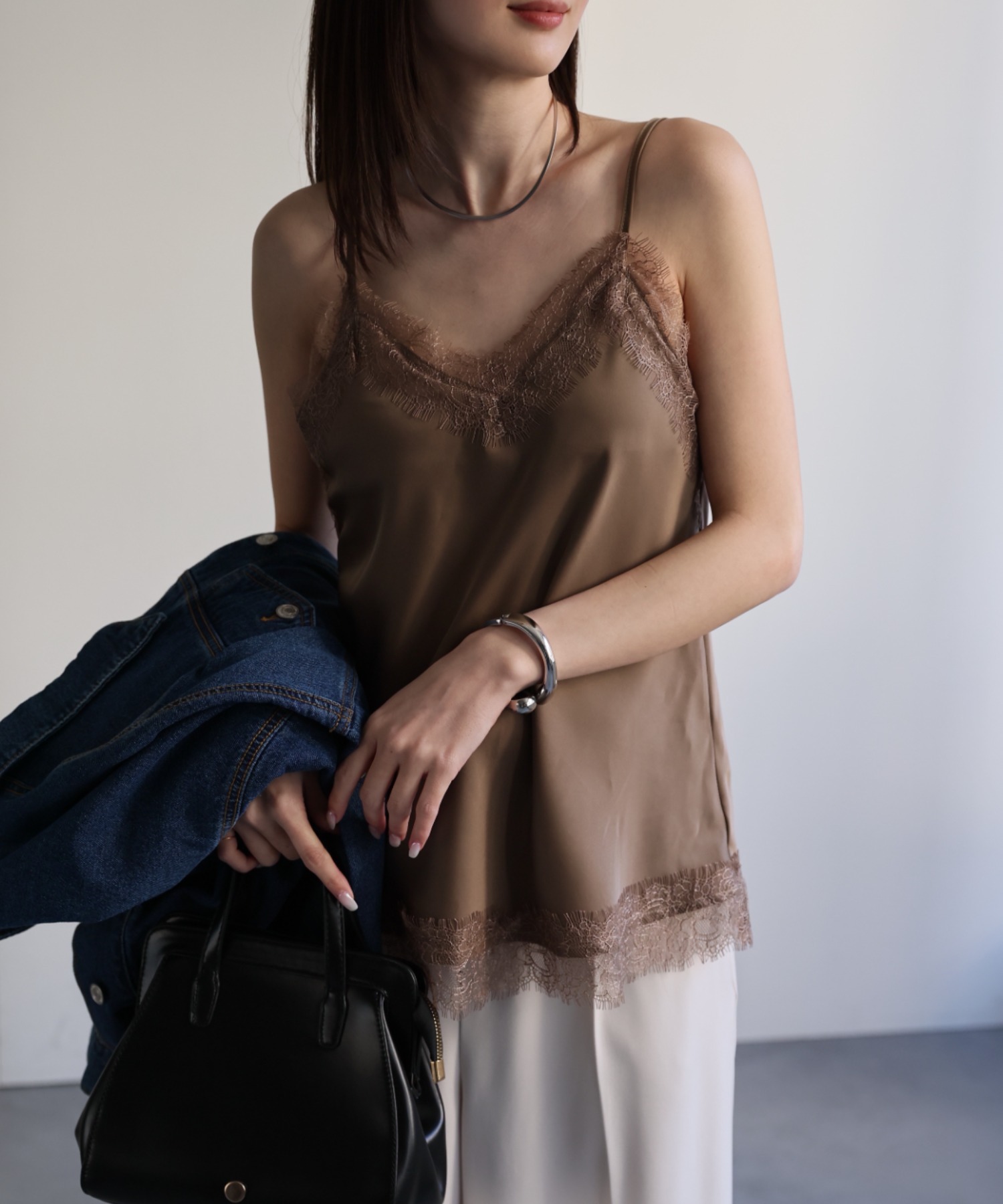 model：162cm 着用サイズ：F