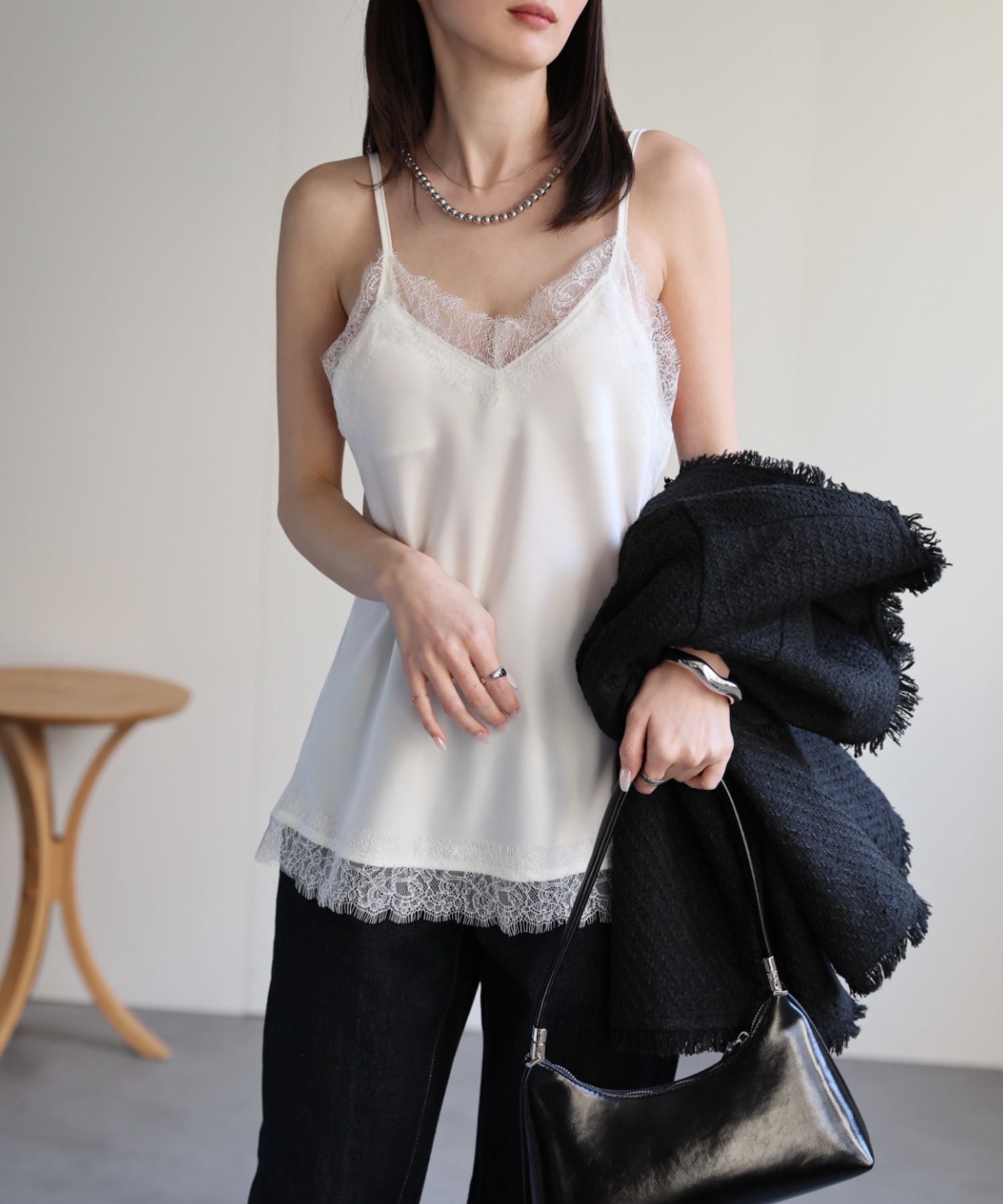 model：162cm 着用サイズ：F