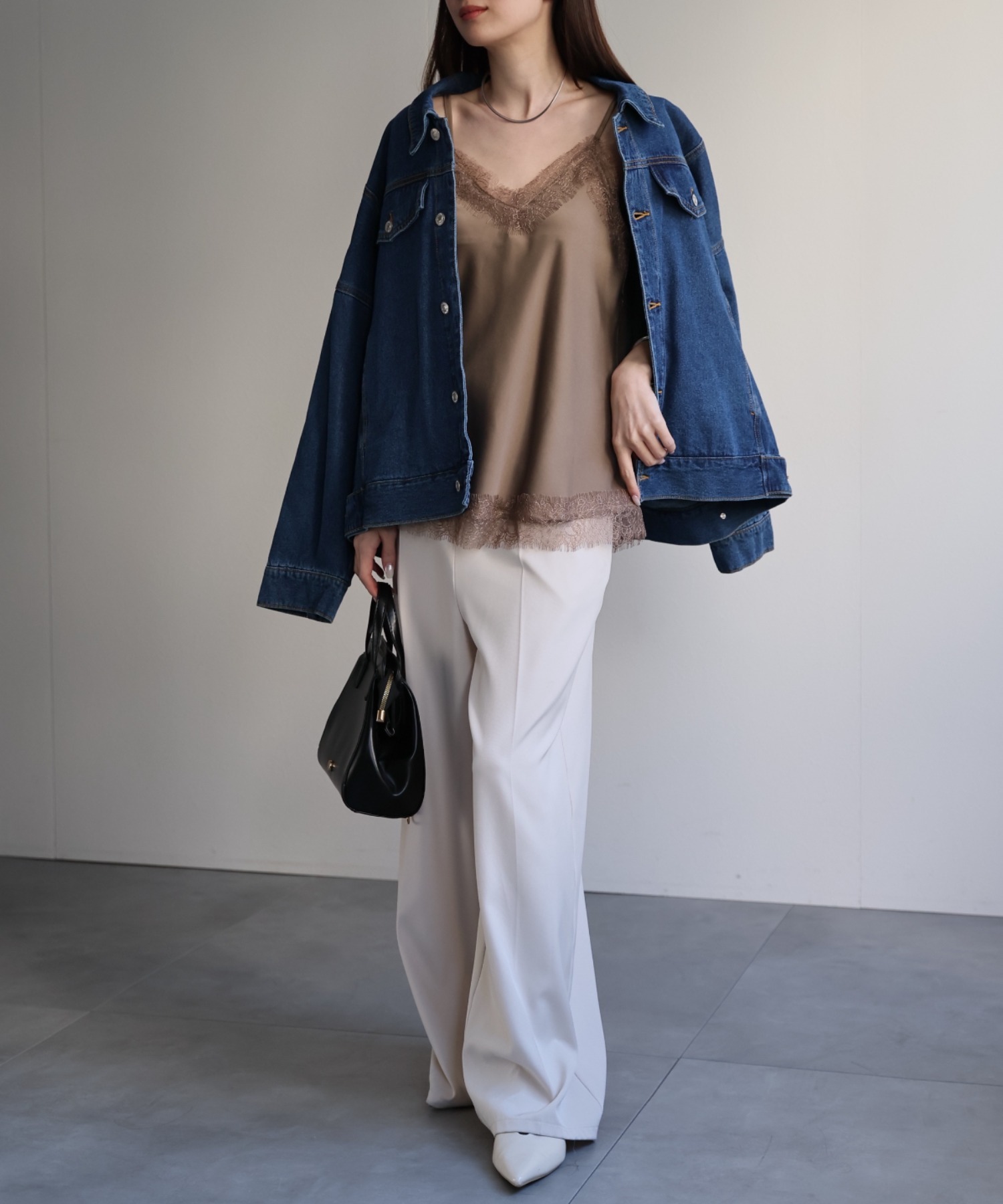 model：162cm 着用サイズ：F