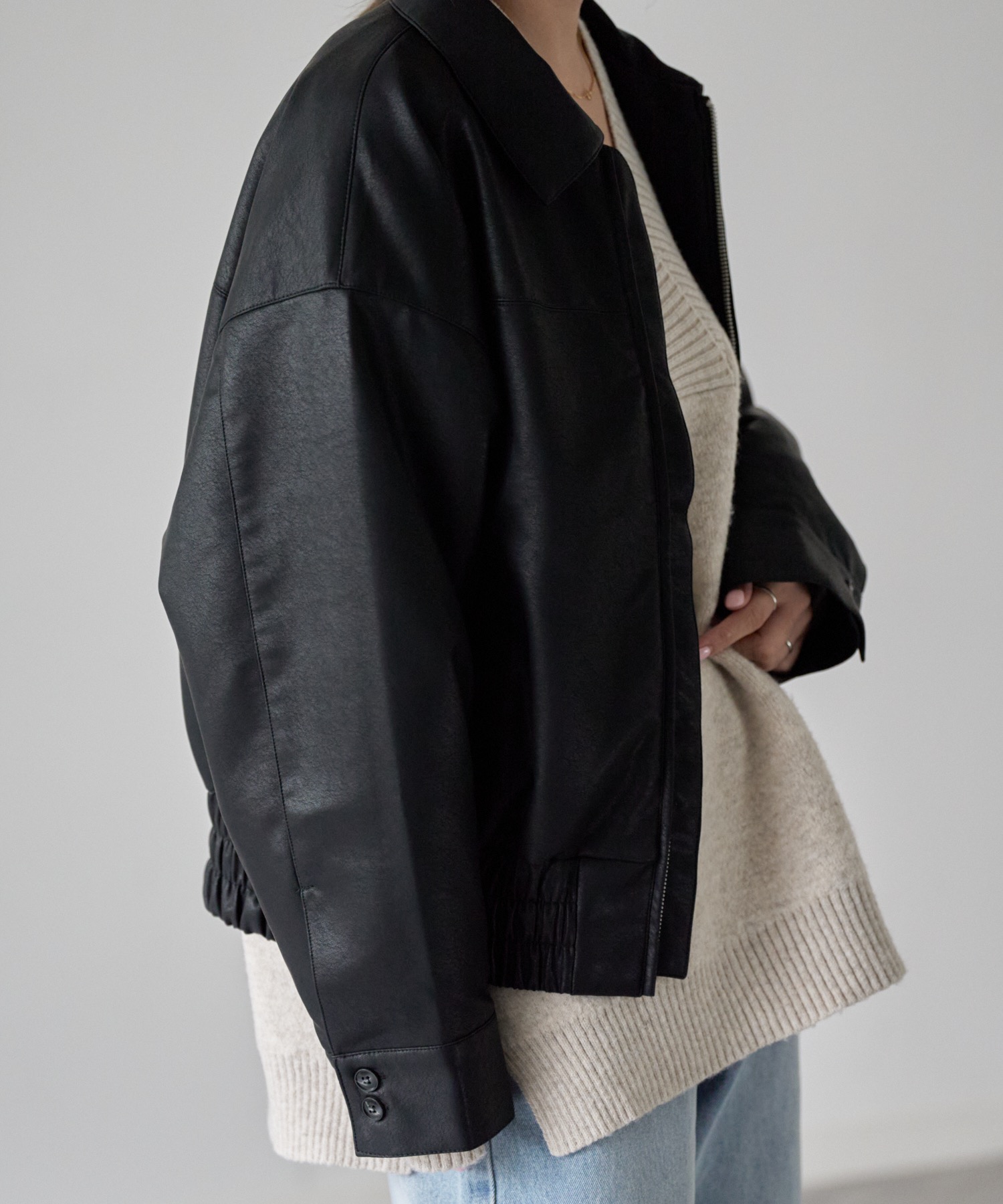 model: 162cm. 着用サイズ：FREE
