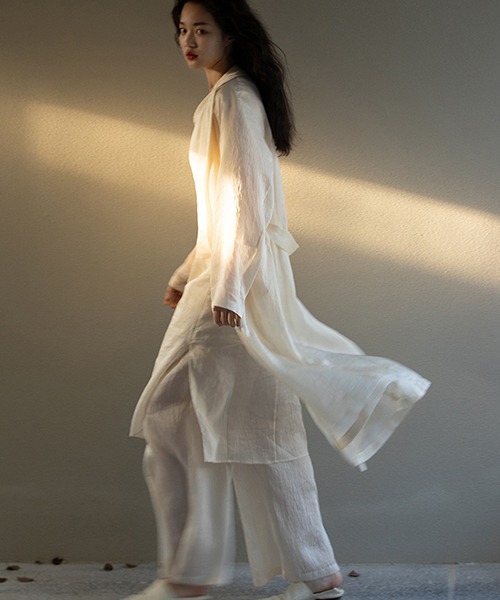chuclla】【2021/SS】Sheer wide pants chw1554-ファッション