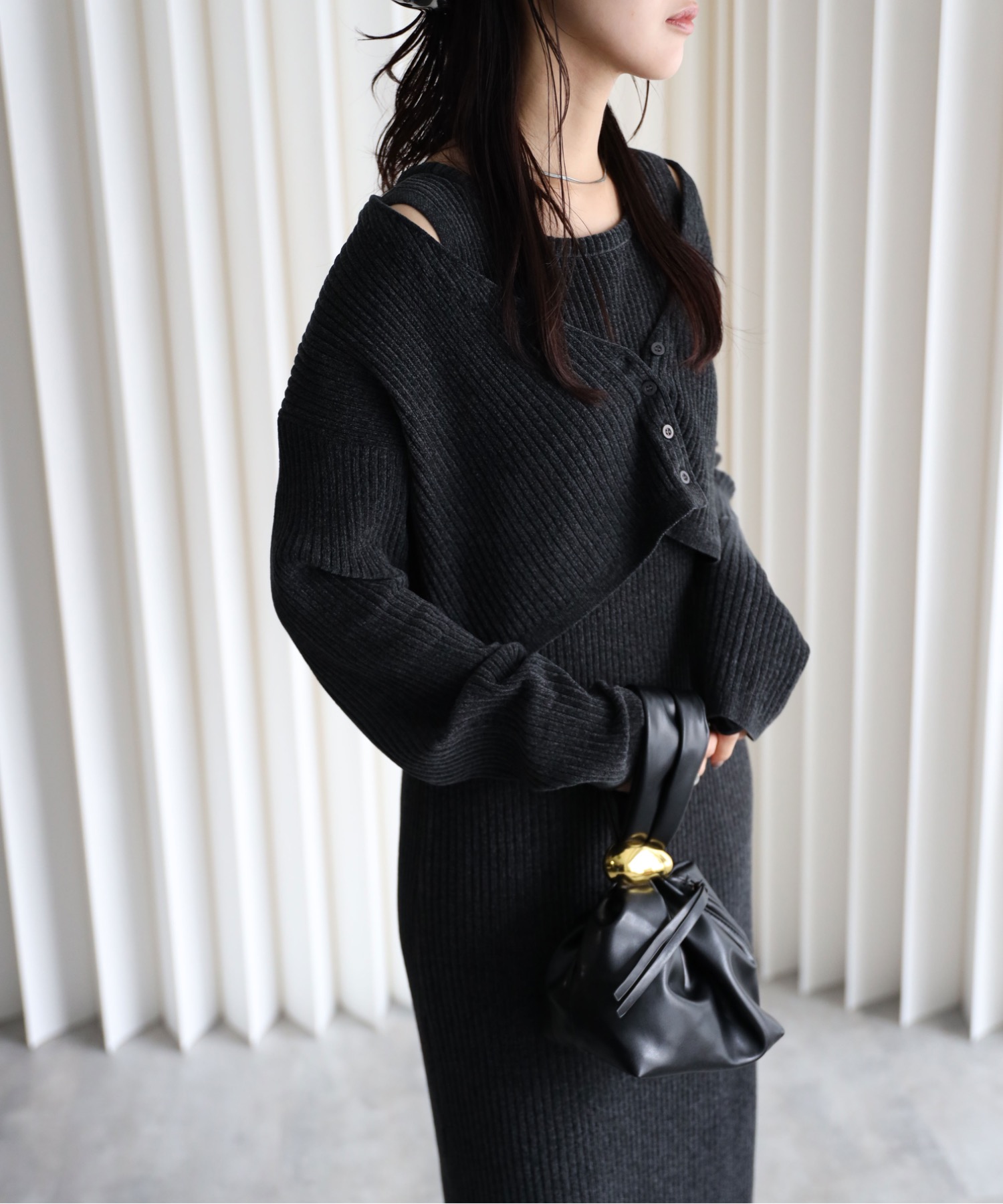 model：164cm. 着用サイズ：FREE