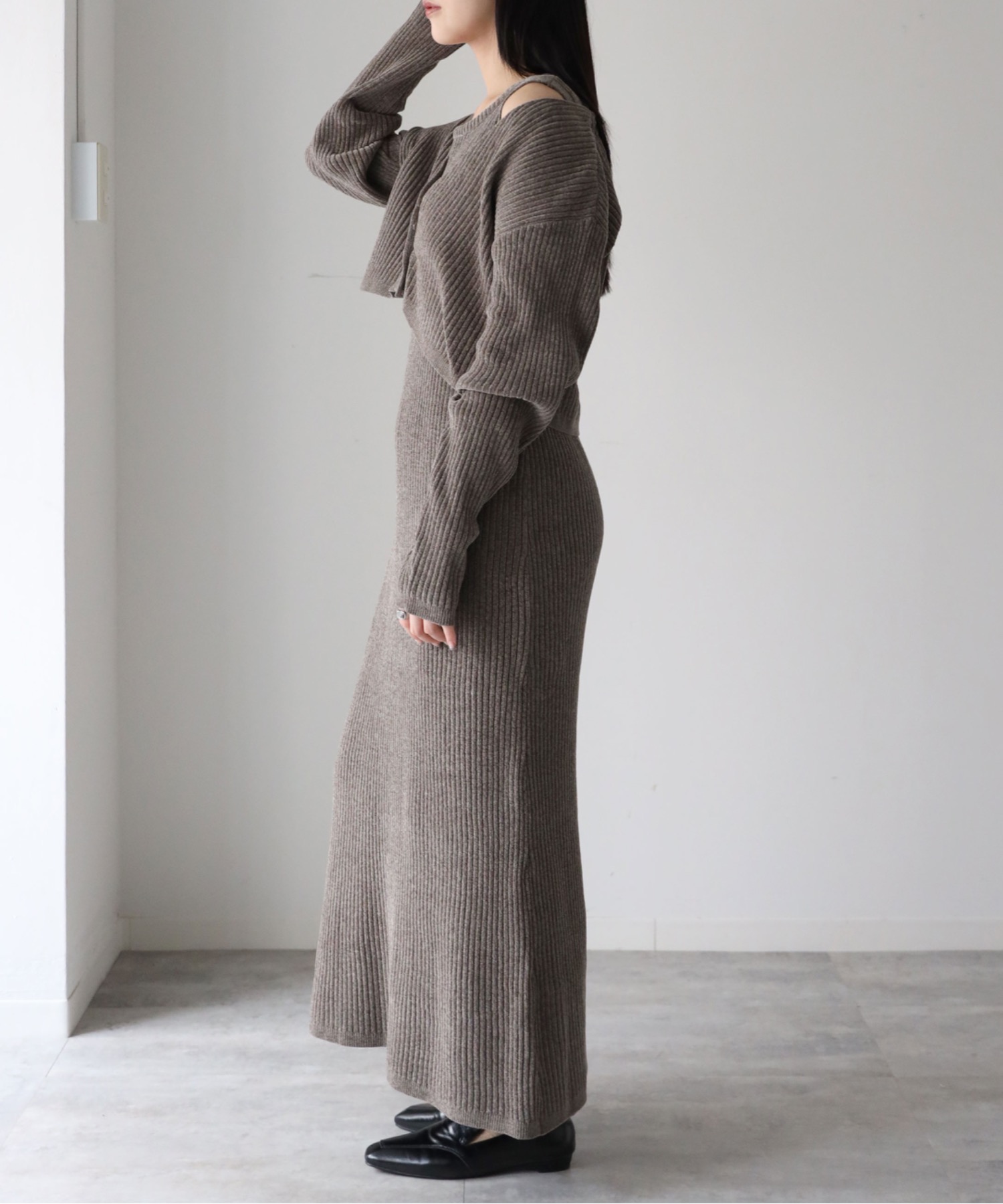 model：164cm. 着用サイズ：FREE