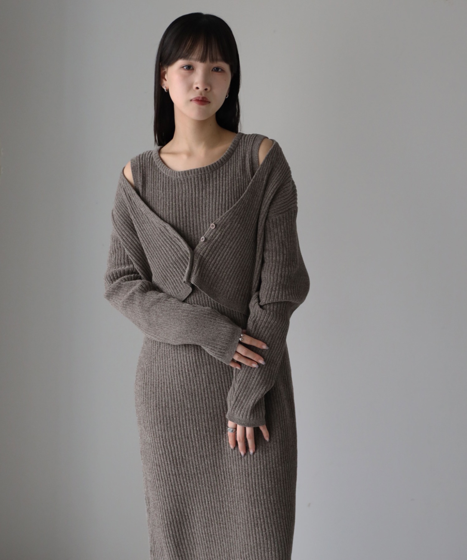 model：164cm. 着用サイズ：FREE