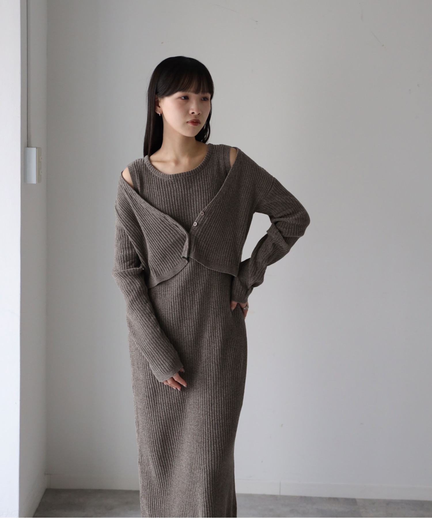 model：164cm. 着用サイズ：FREE