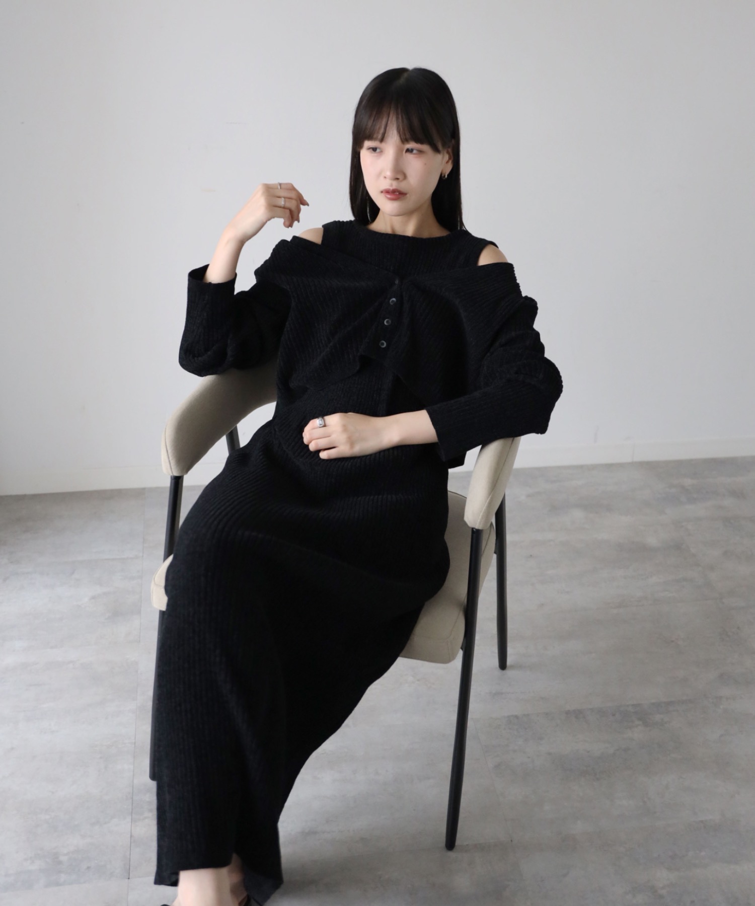 model：164cm. 着用サイズ：FREE