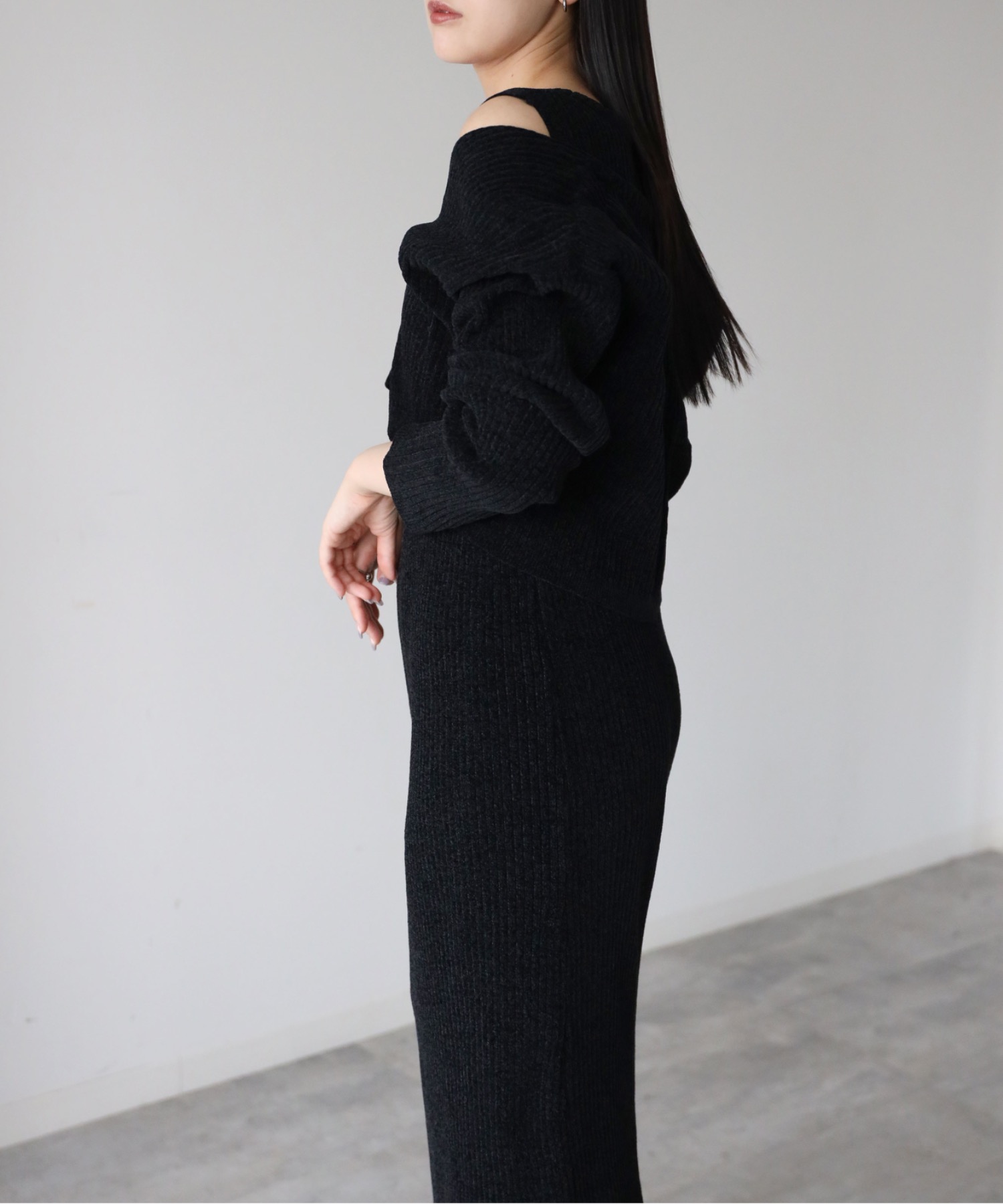 model：164cm. 着用サイズ：FREE