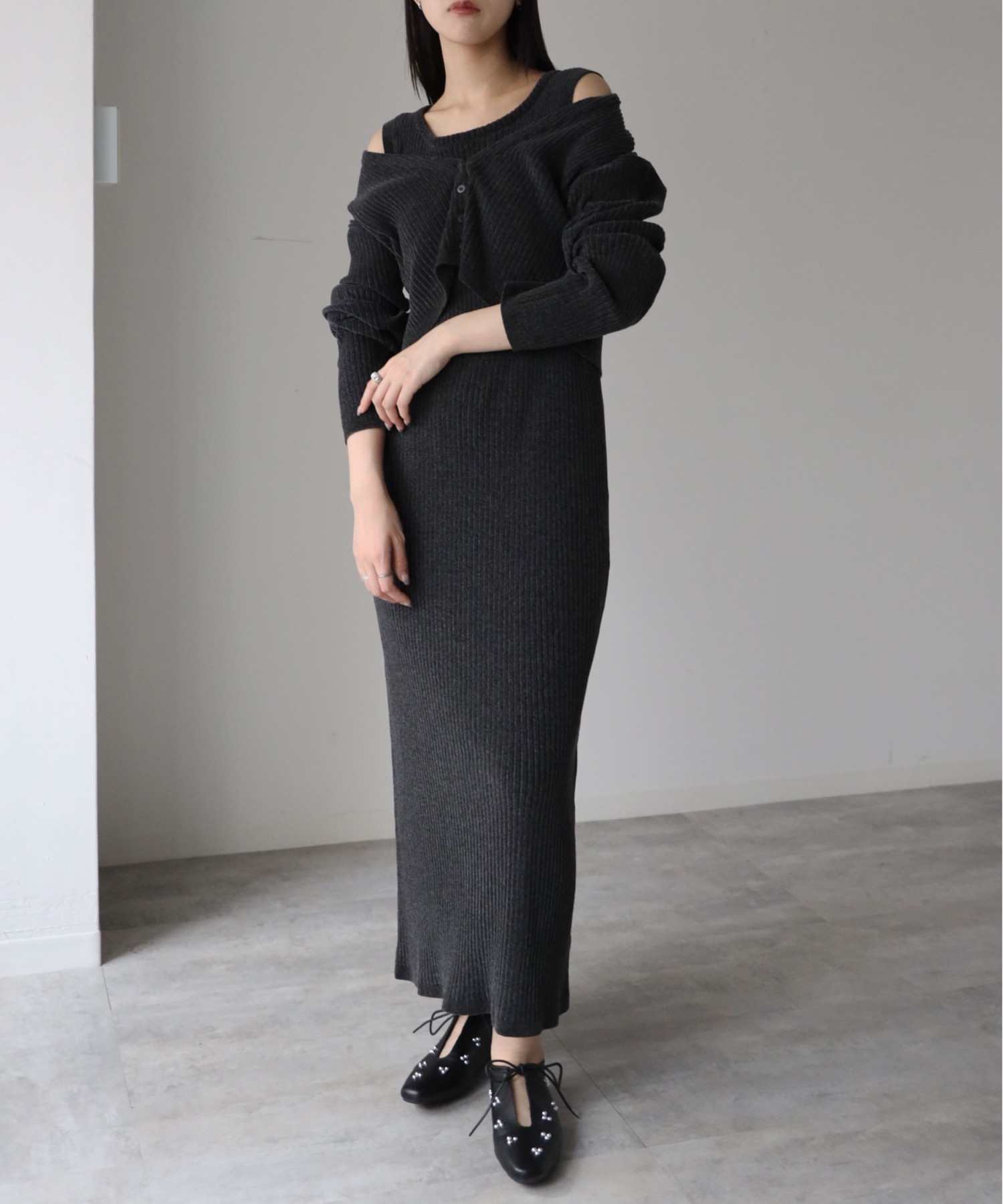 model：164cm. 着用サイズ：FREE