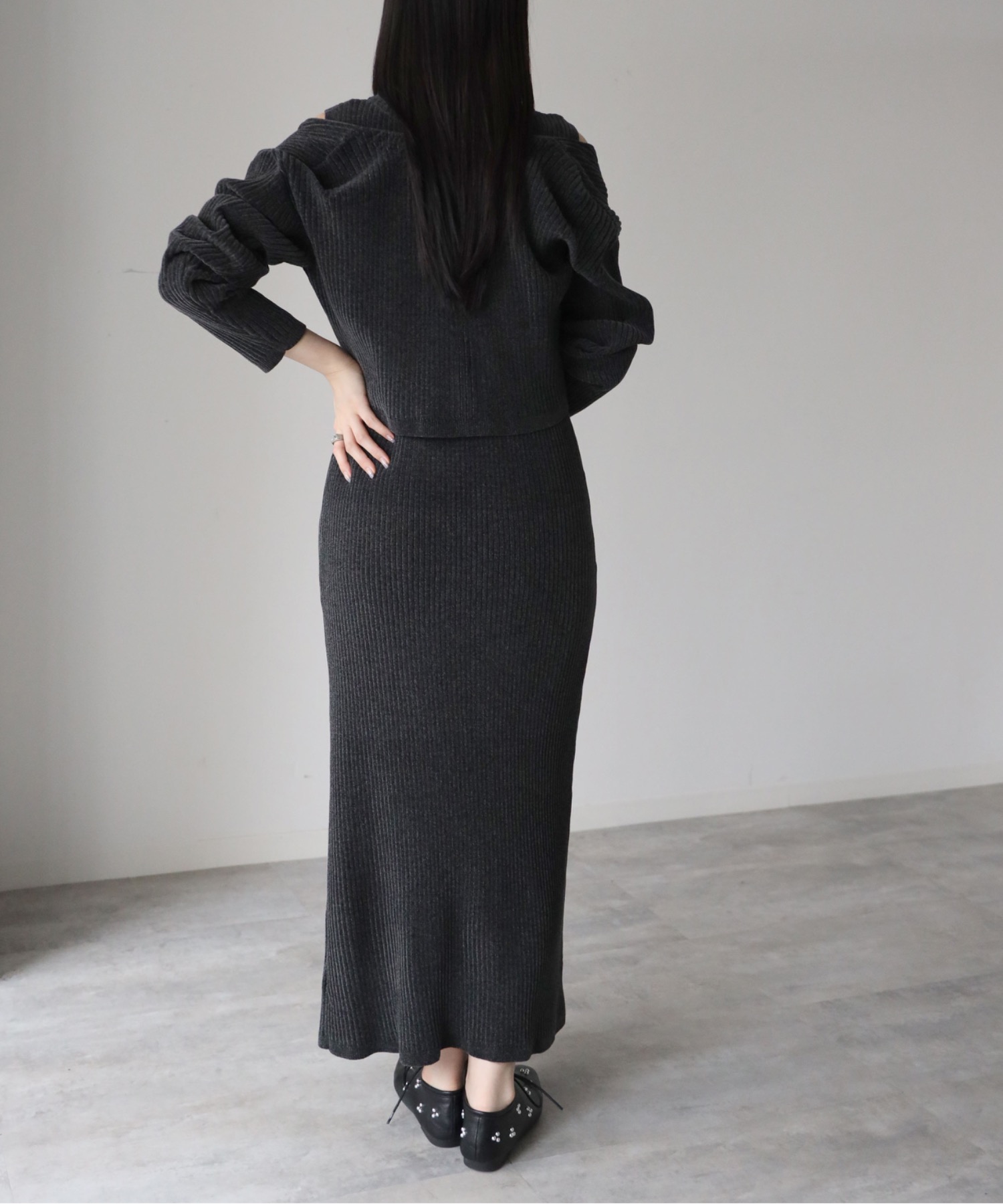 model：164cm. 着用サイズ：FREE