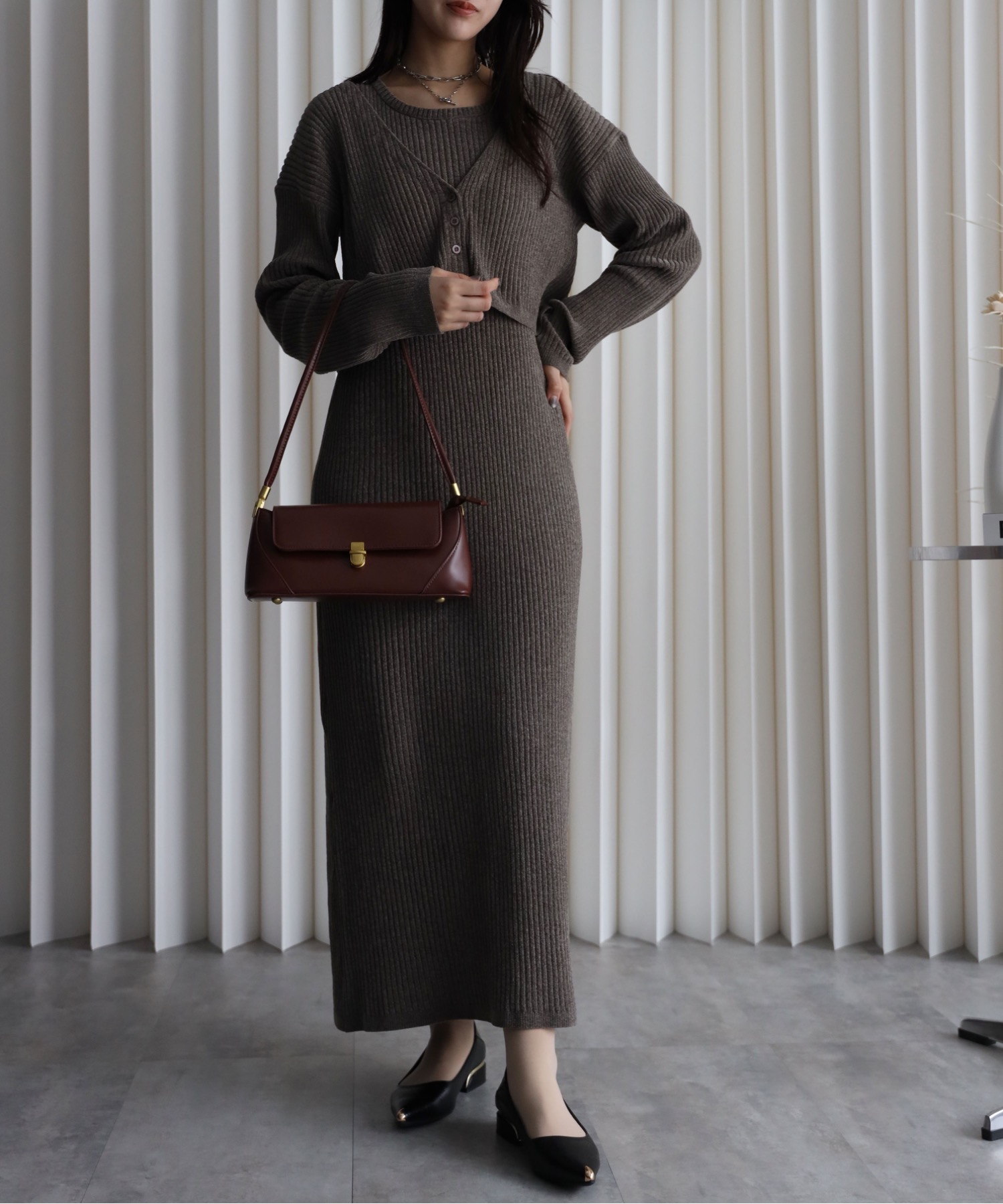 model：164cm. 着用サイズ：FREE