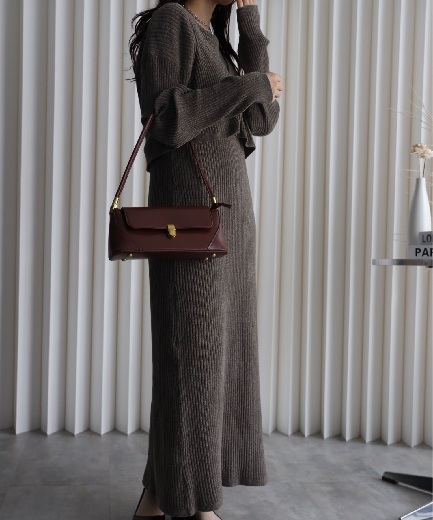 model：164cm. 着用サイズ：FREE