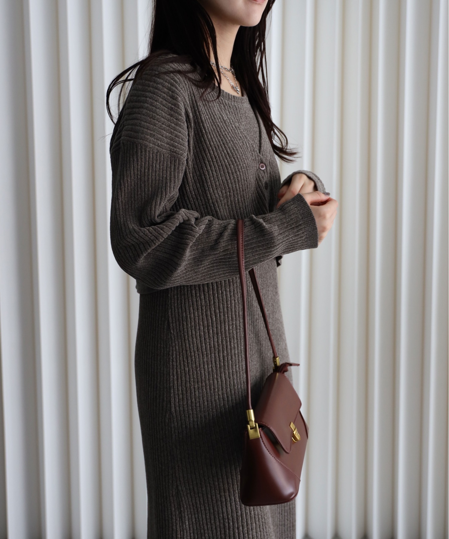 model：164cm. 着用サイズ：FREE