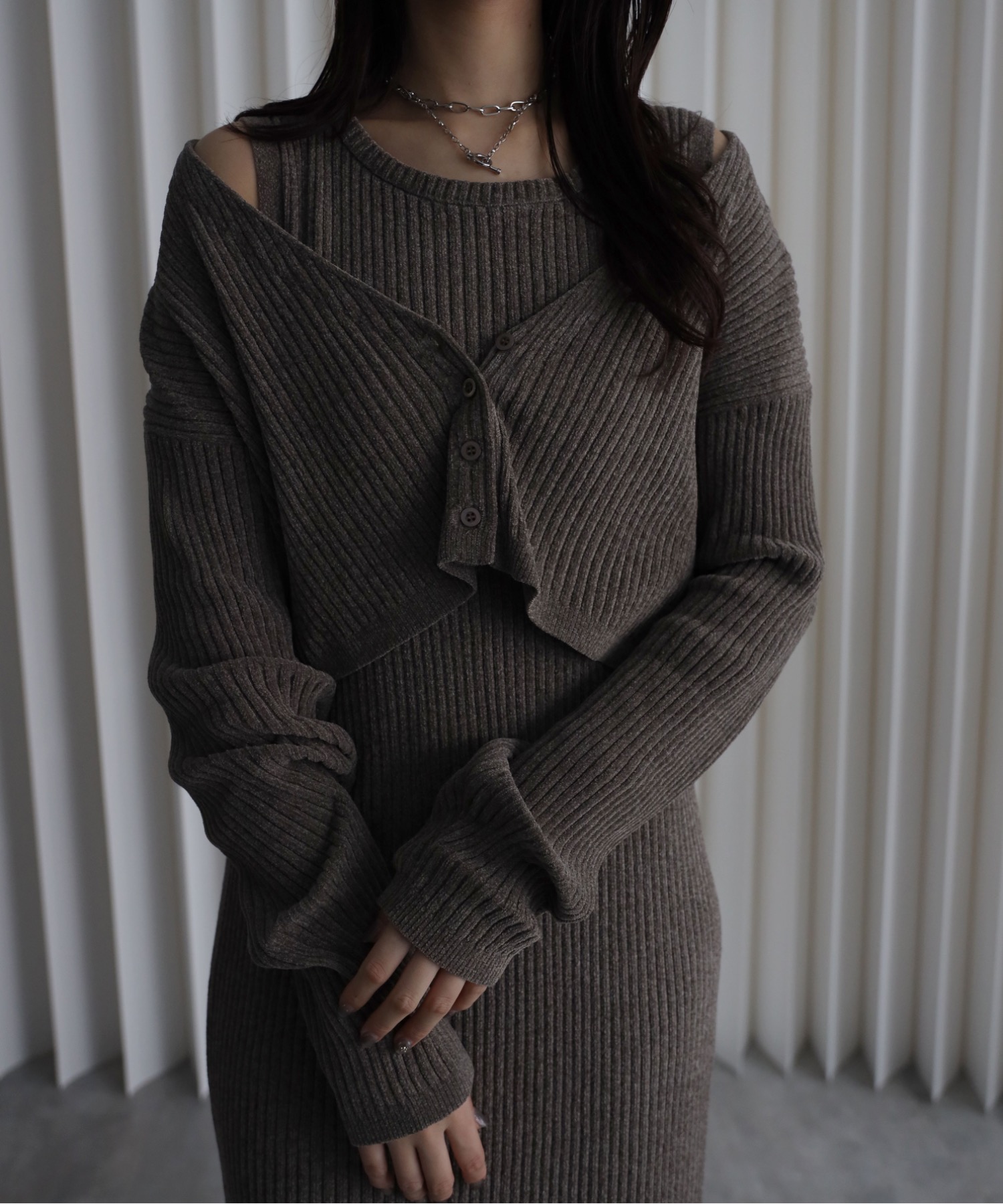 model：164cm. 着用サイズ：FREE