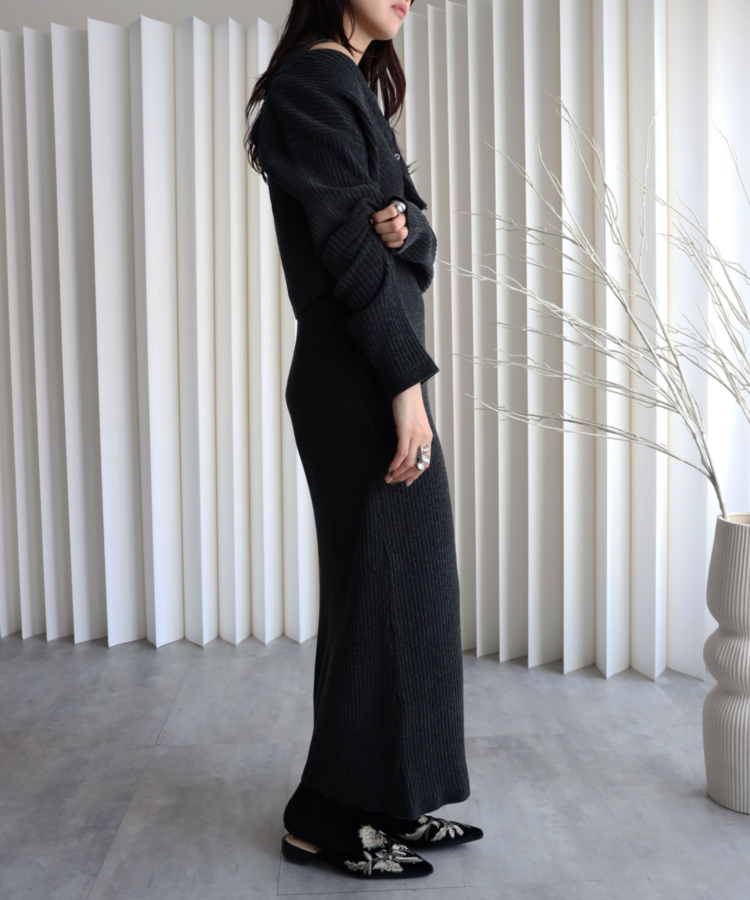 model：164cm. 着用サイズ：FREE