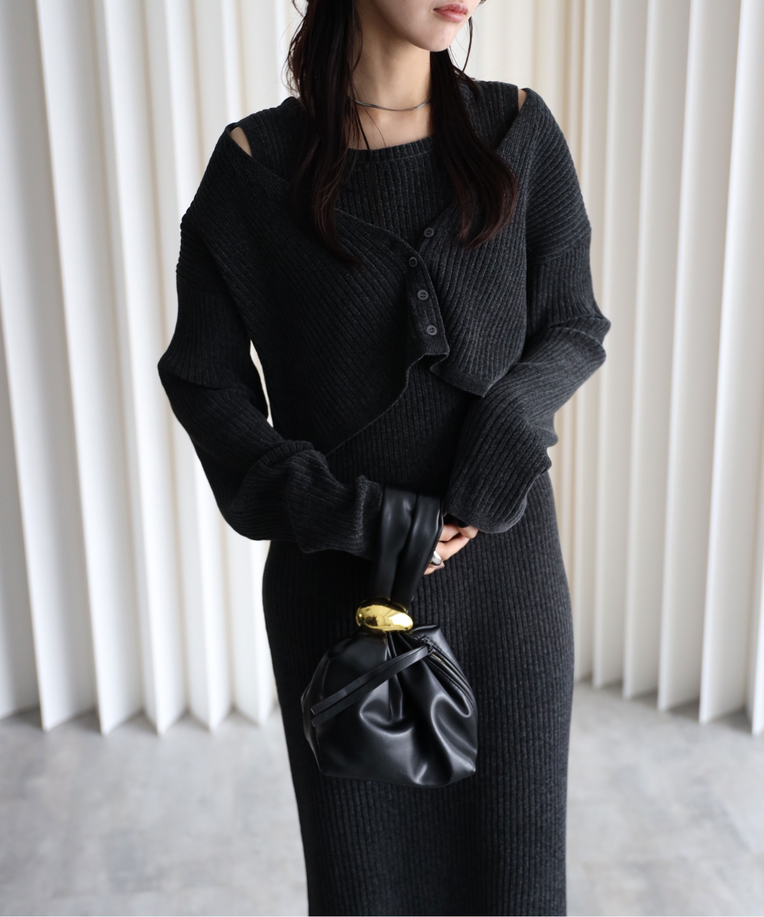 model：164cm. 着用サイズ：FREE