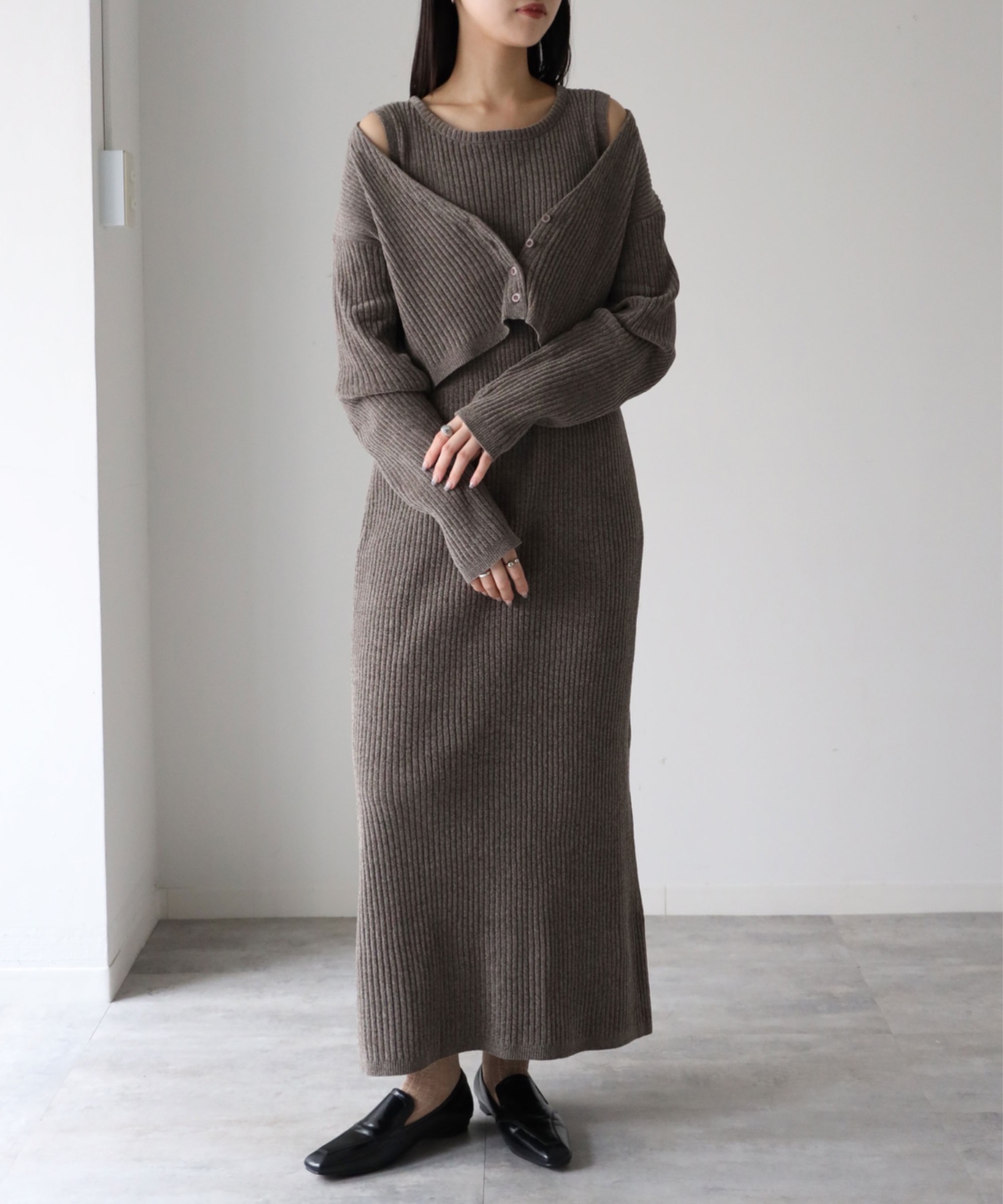 model：164cm. 着用サイズ：FREE