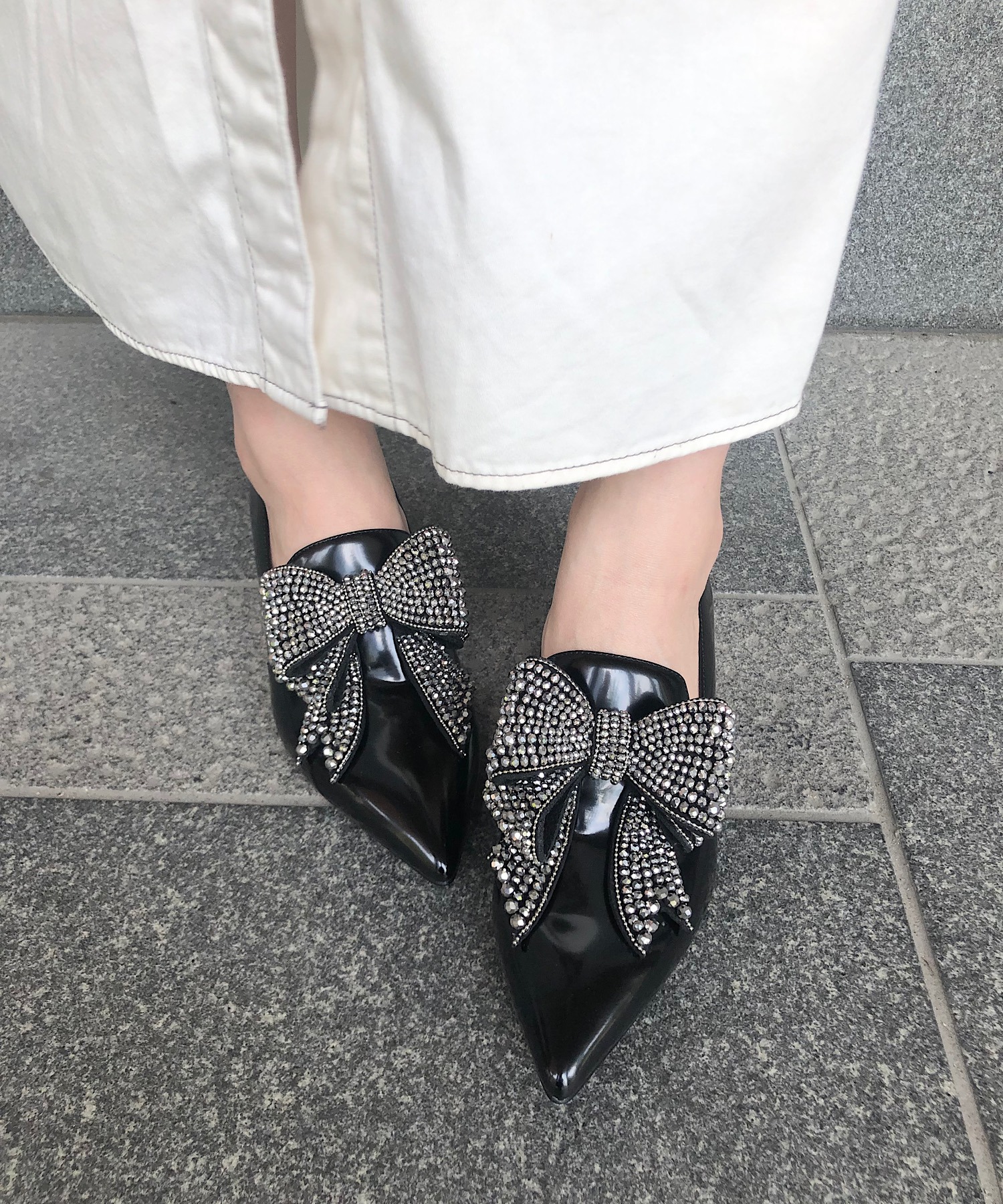 キラキラ ビッグリボンデザインパンプス Jeffrey Campbell