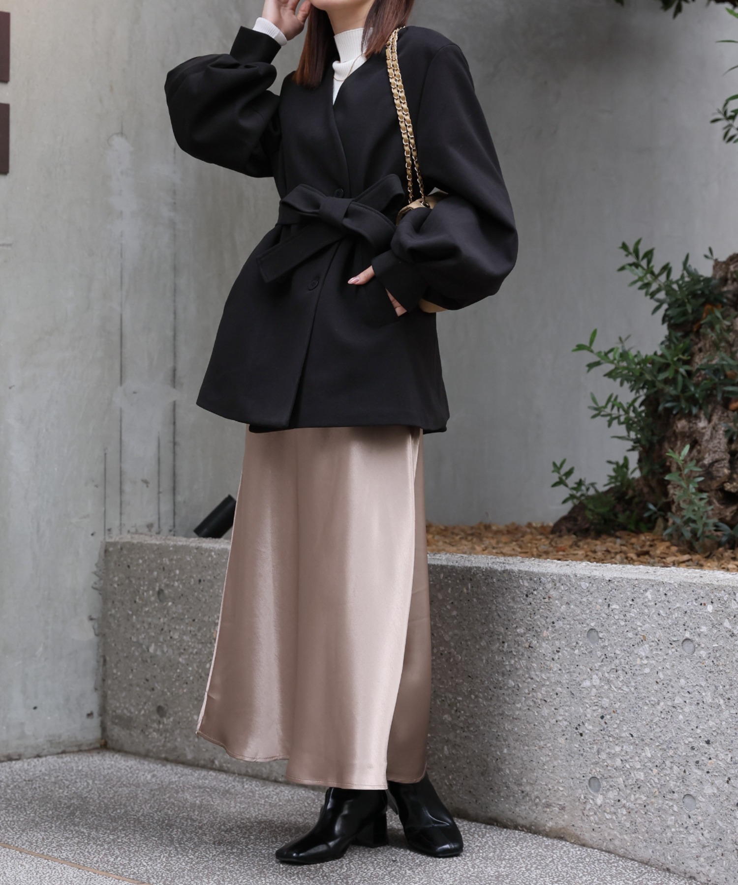 model:162cm　着用サイズ:F