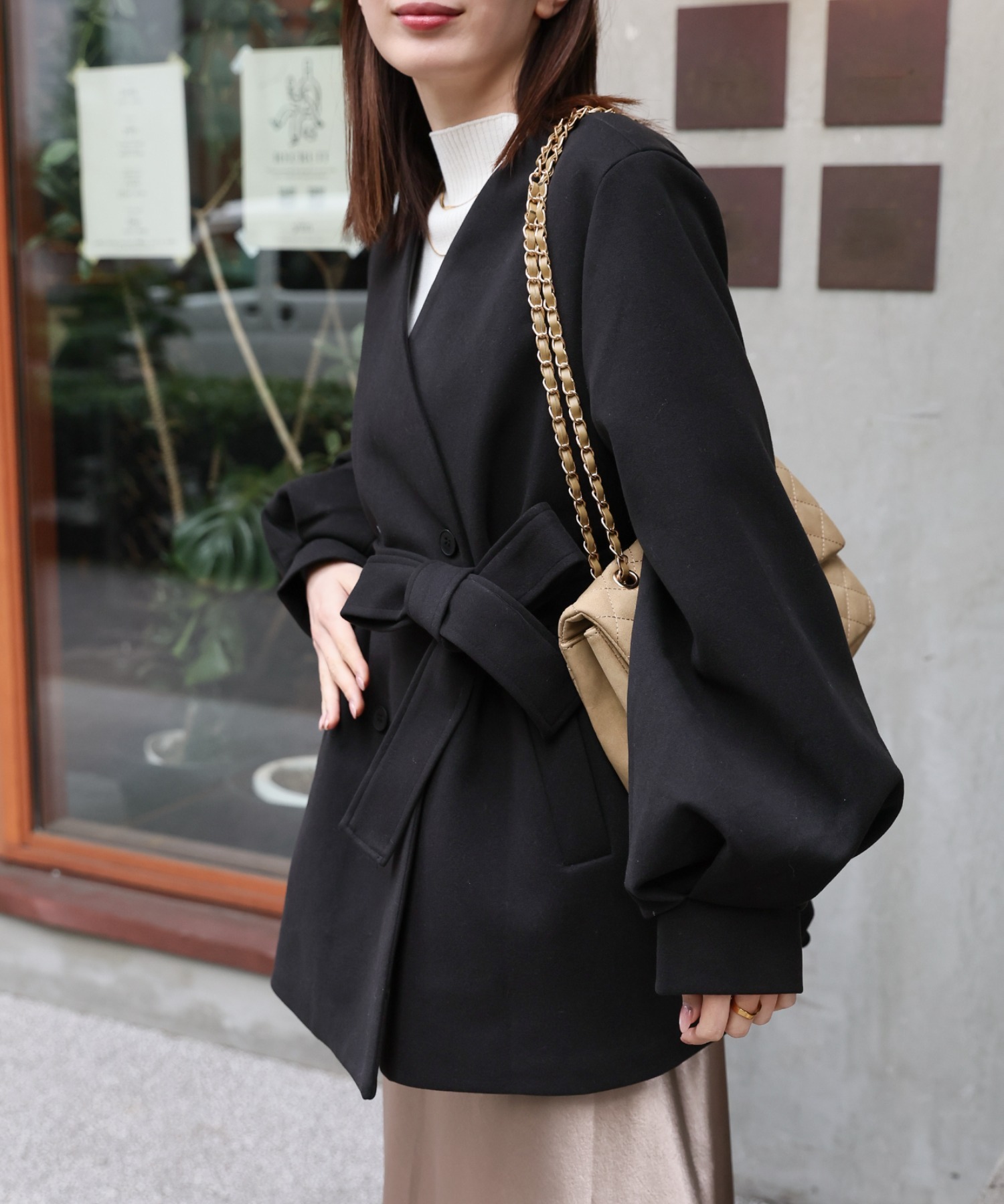 model:162cm　着用サイズ:F