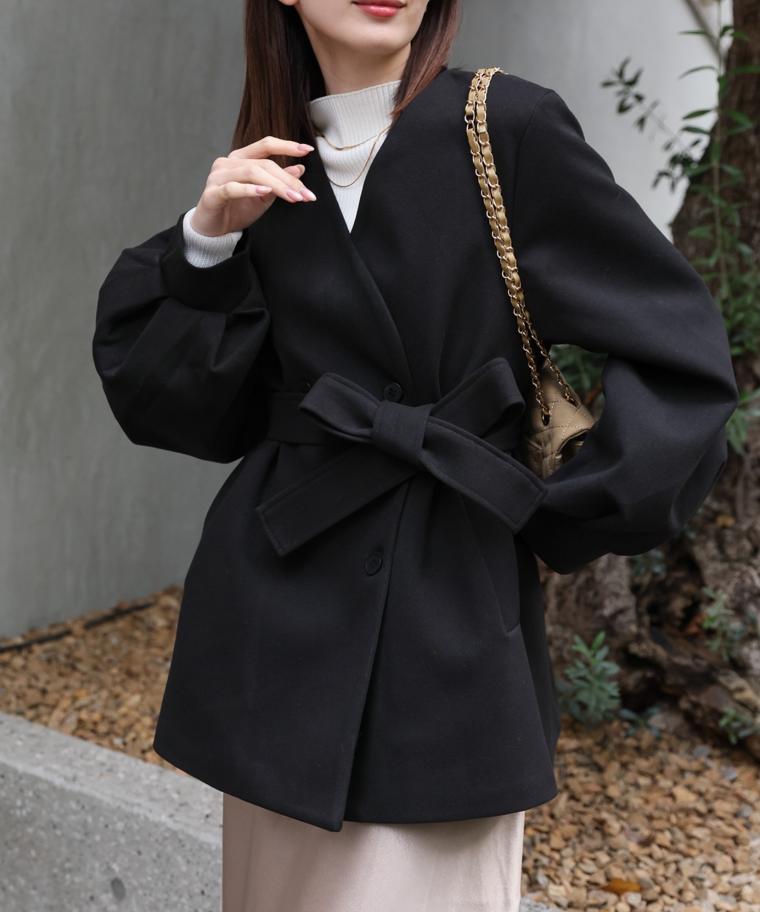 model:162cm　着用サイズ:F