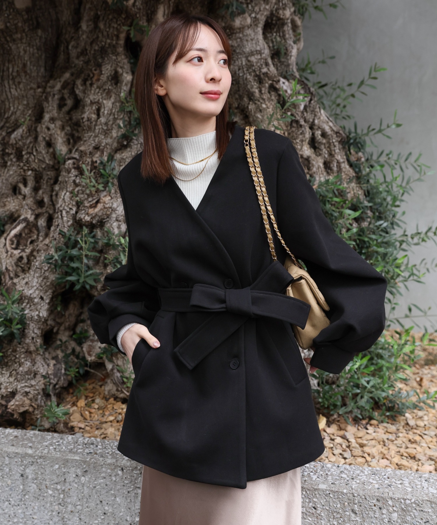 model:162cm　着用サイズ:F