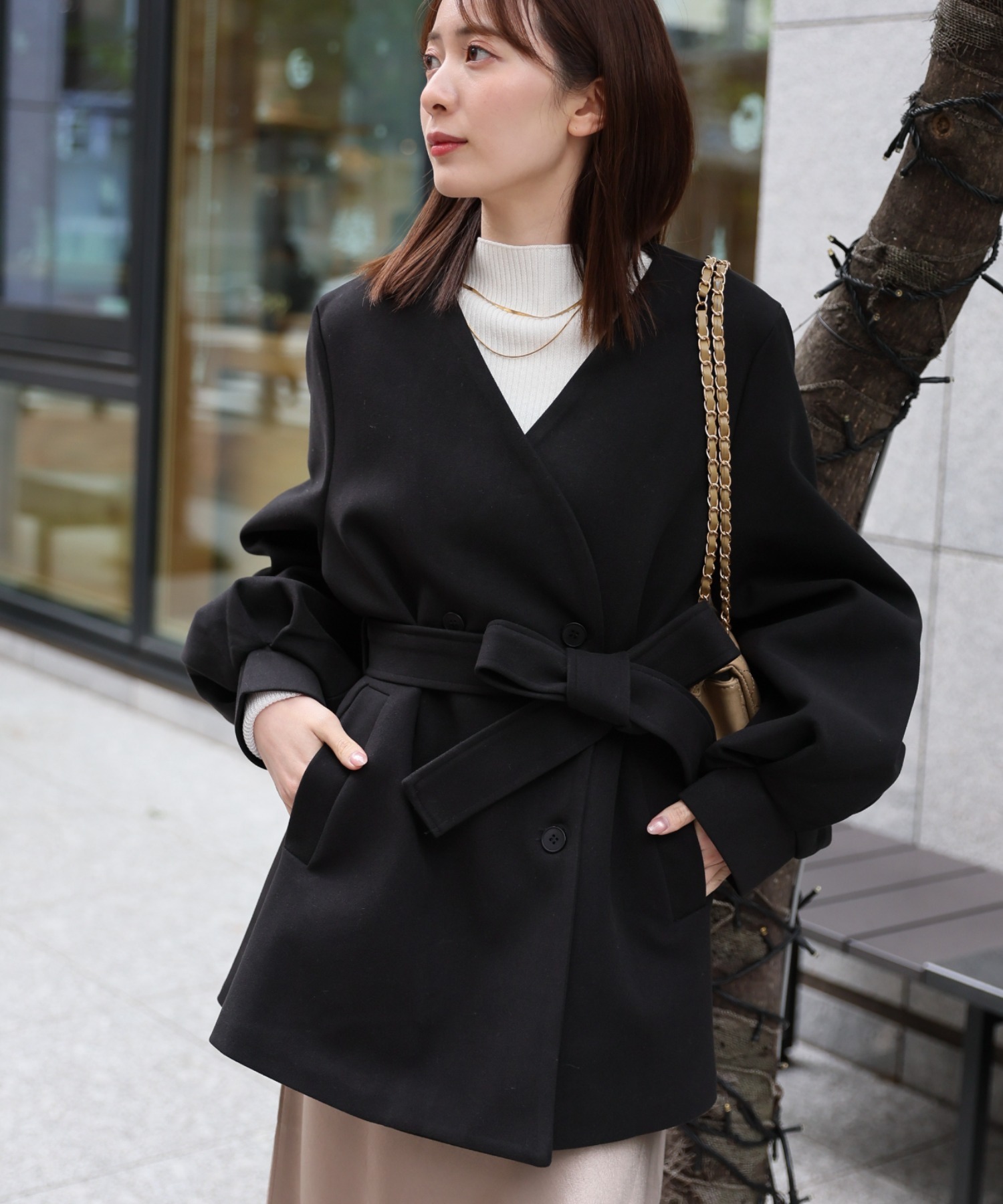 model:162cm　着用サイズ:F