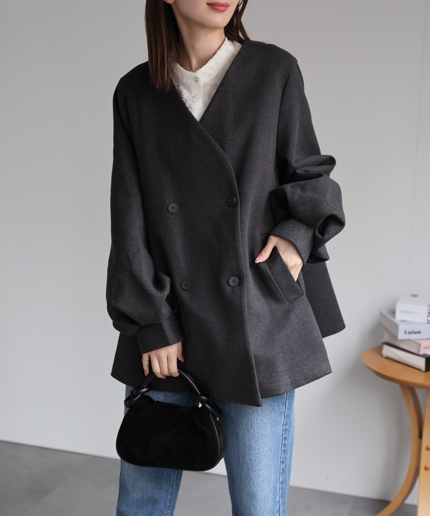 model:162cm　着用サイズ:F