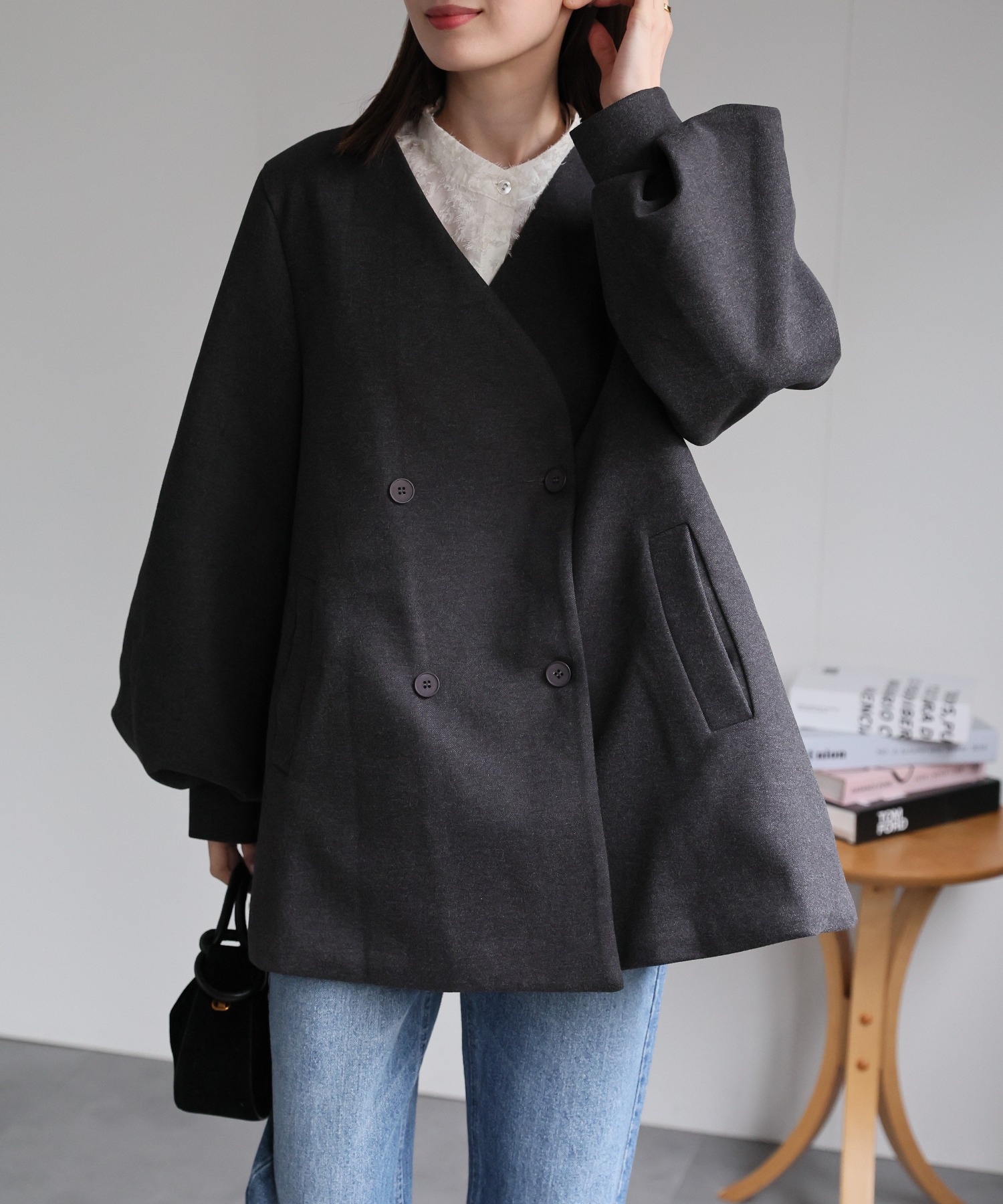 model:162cm　着用サイズ:F
