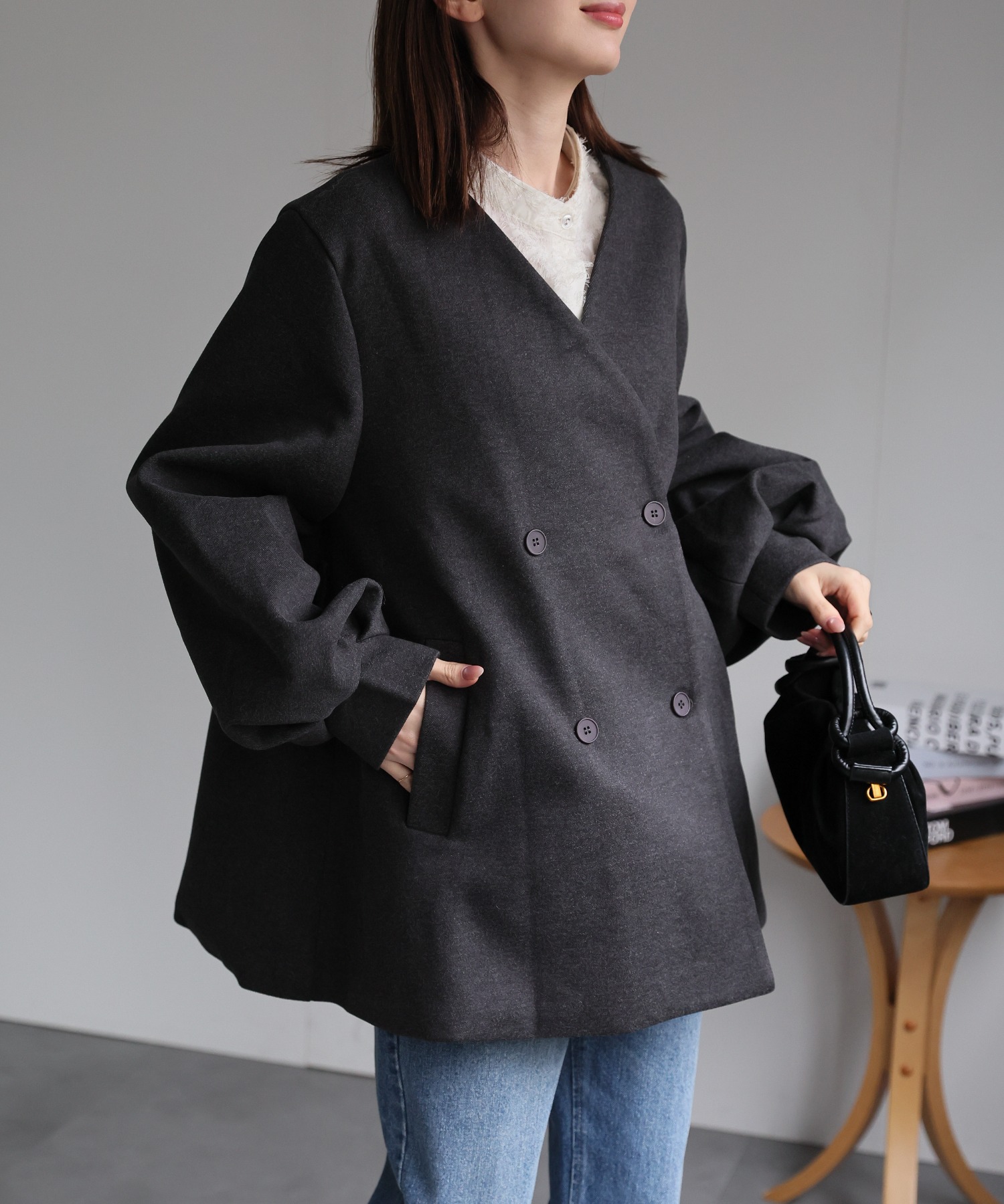 model:162cm　着用サイズ:F
