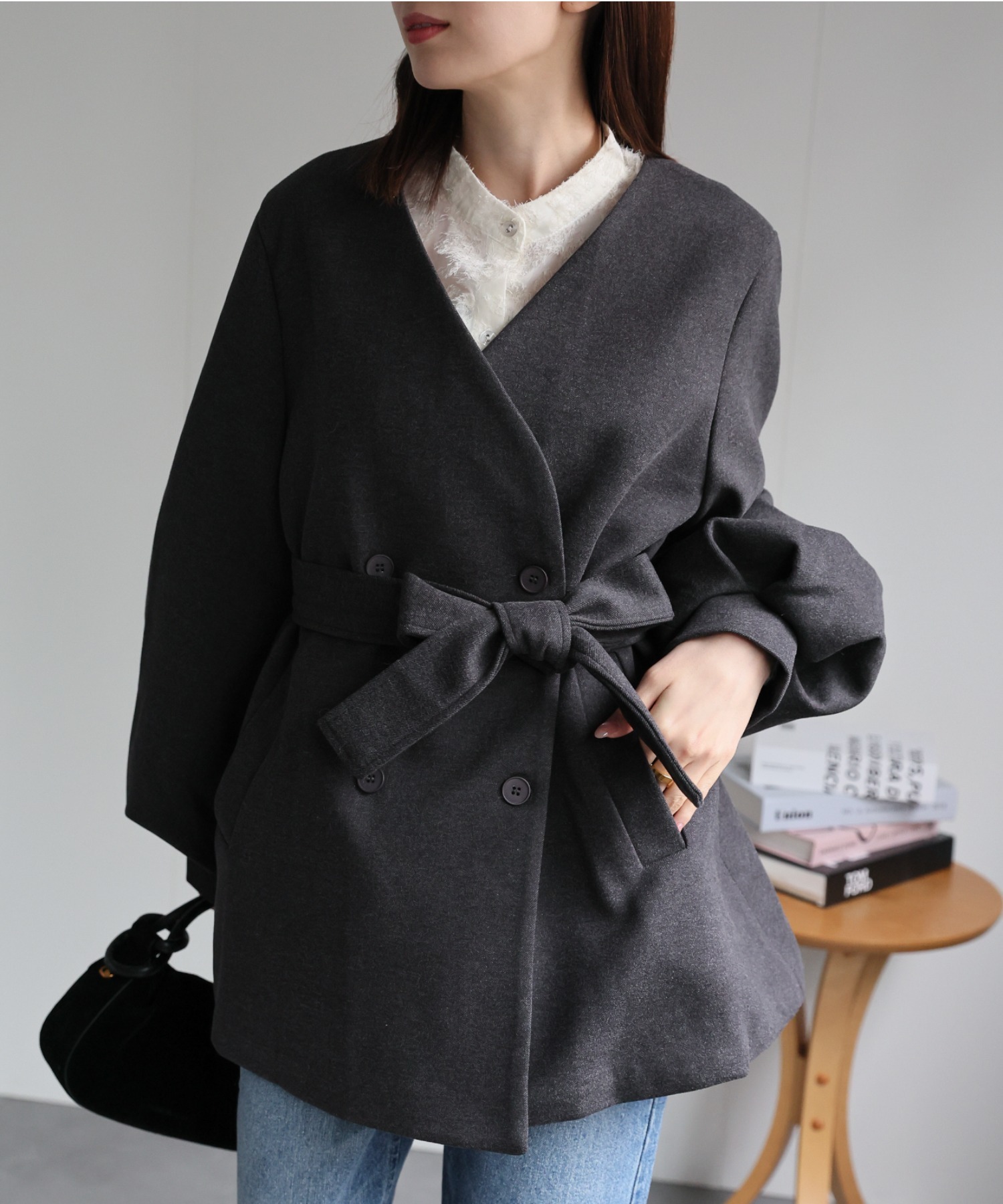 model:162cm　着用サイズ:F