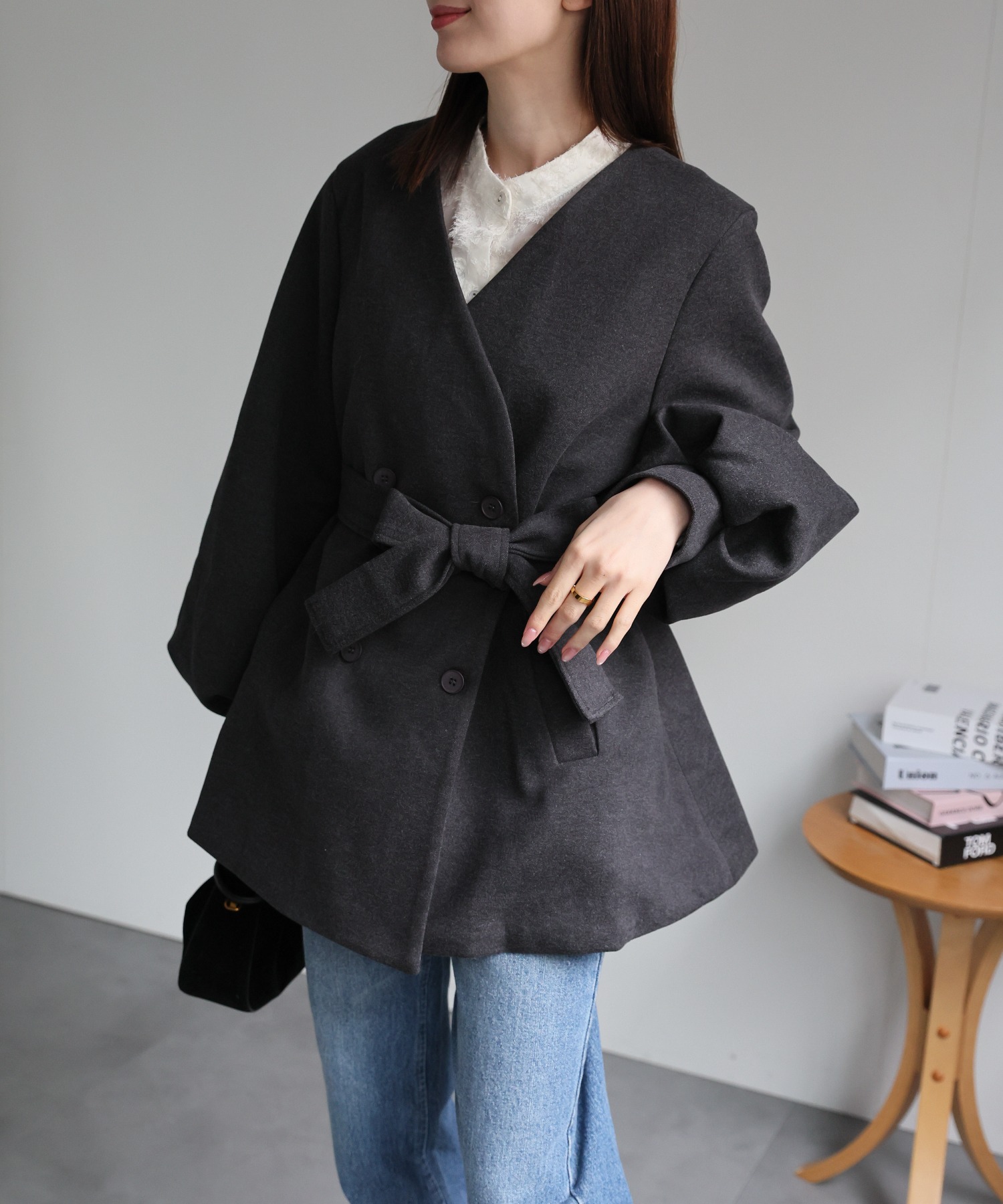 model:162cm　着用サイズ:F