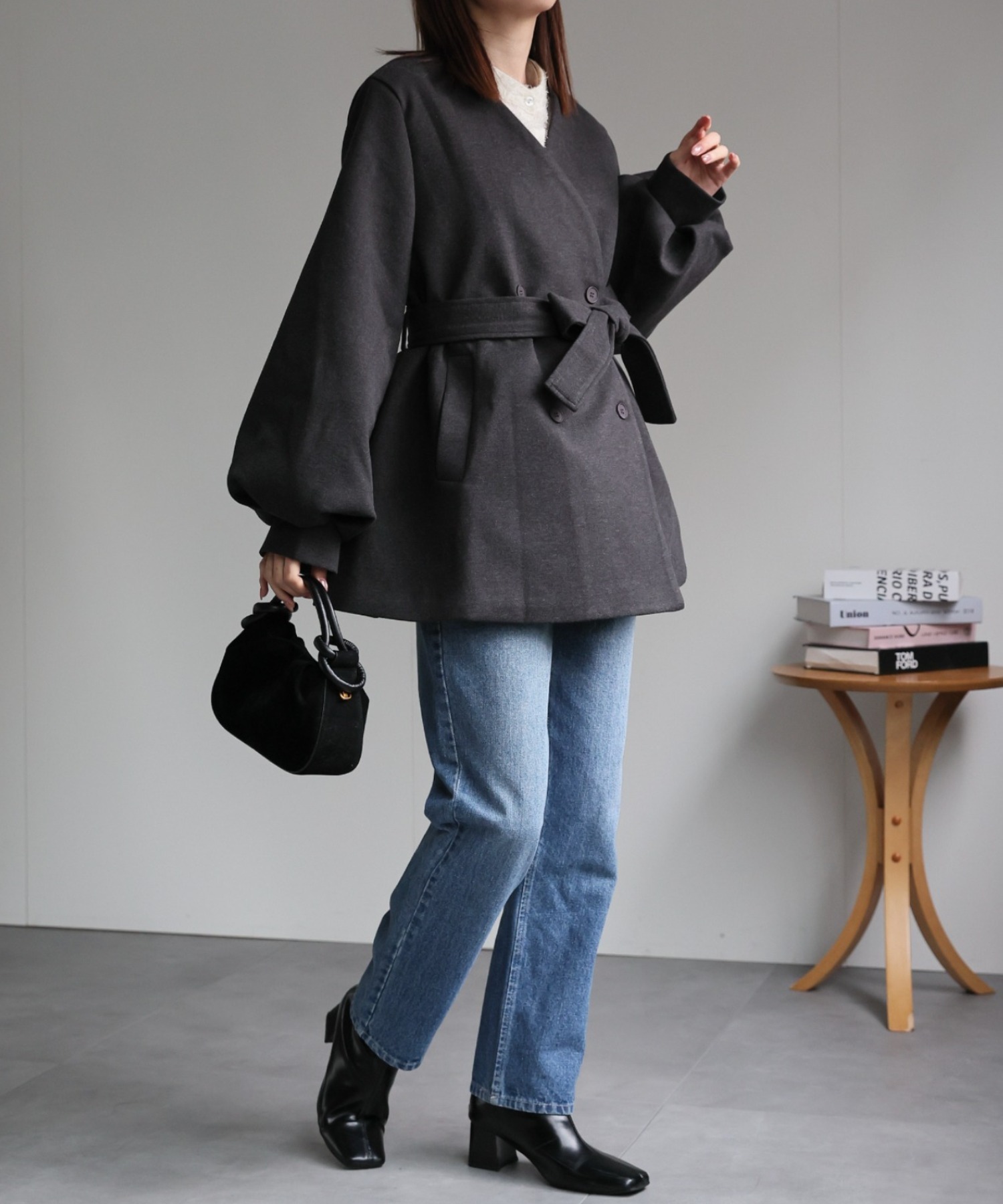model:162cm　着用サイズ:F
