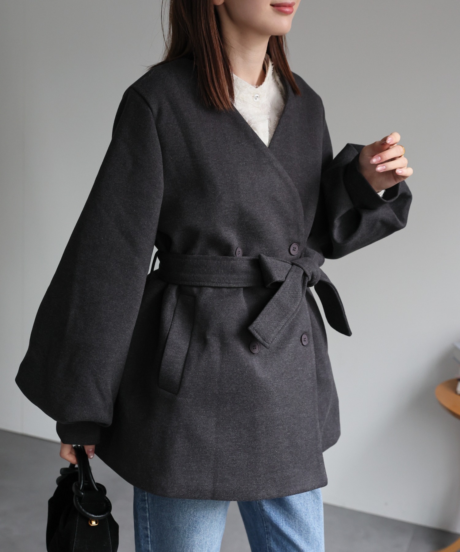 model:162cm　着用サイズ:F