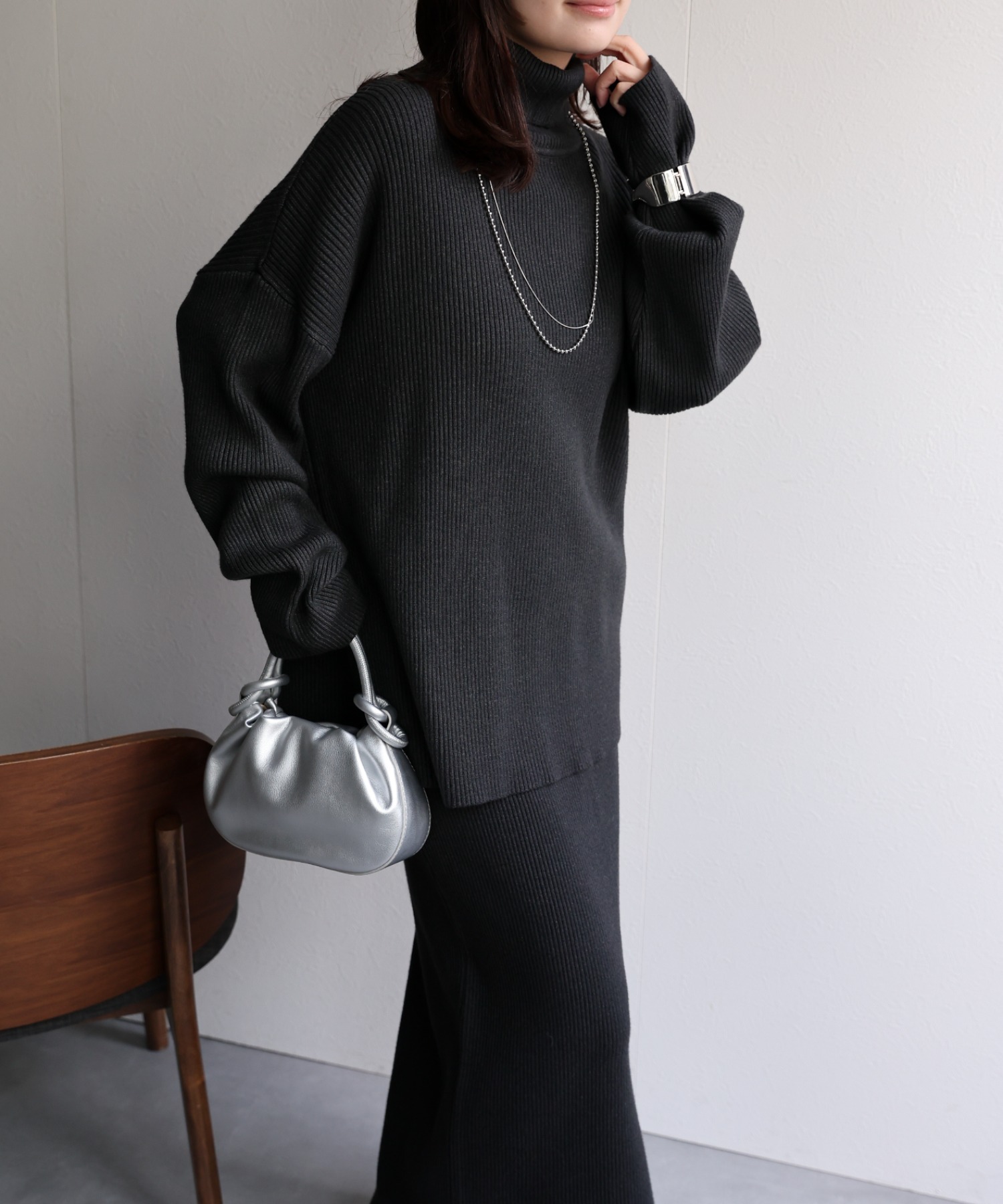 model：156cm 着用サイズ：FREE