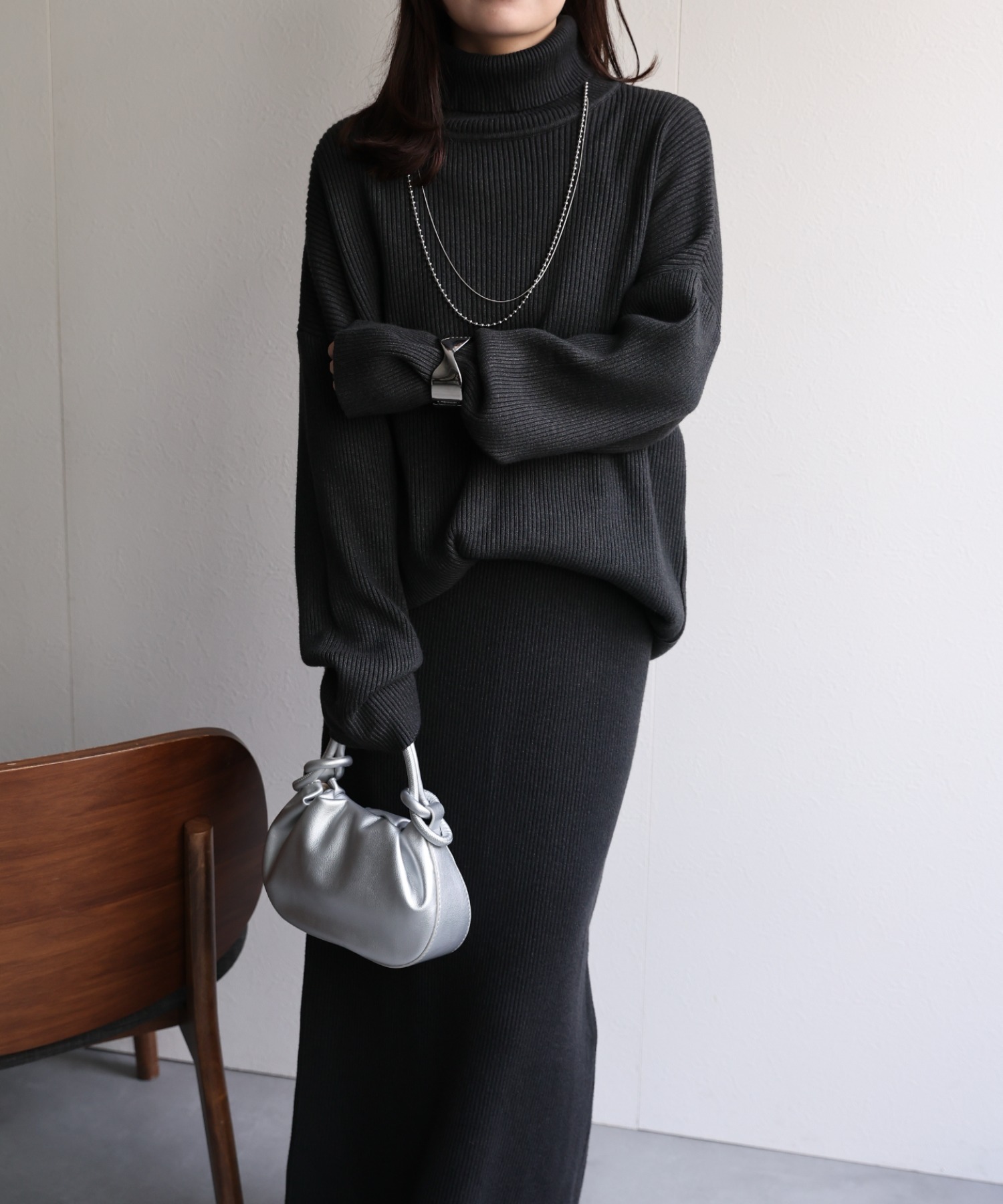 model：156cm 着用サイズ：FREE